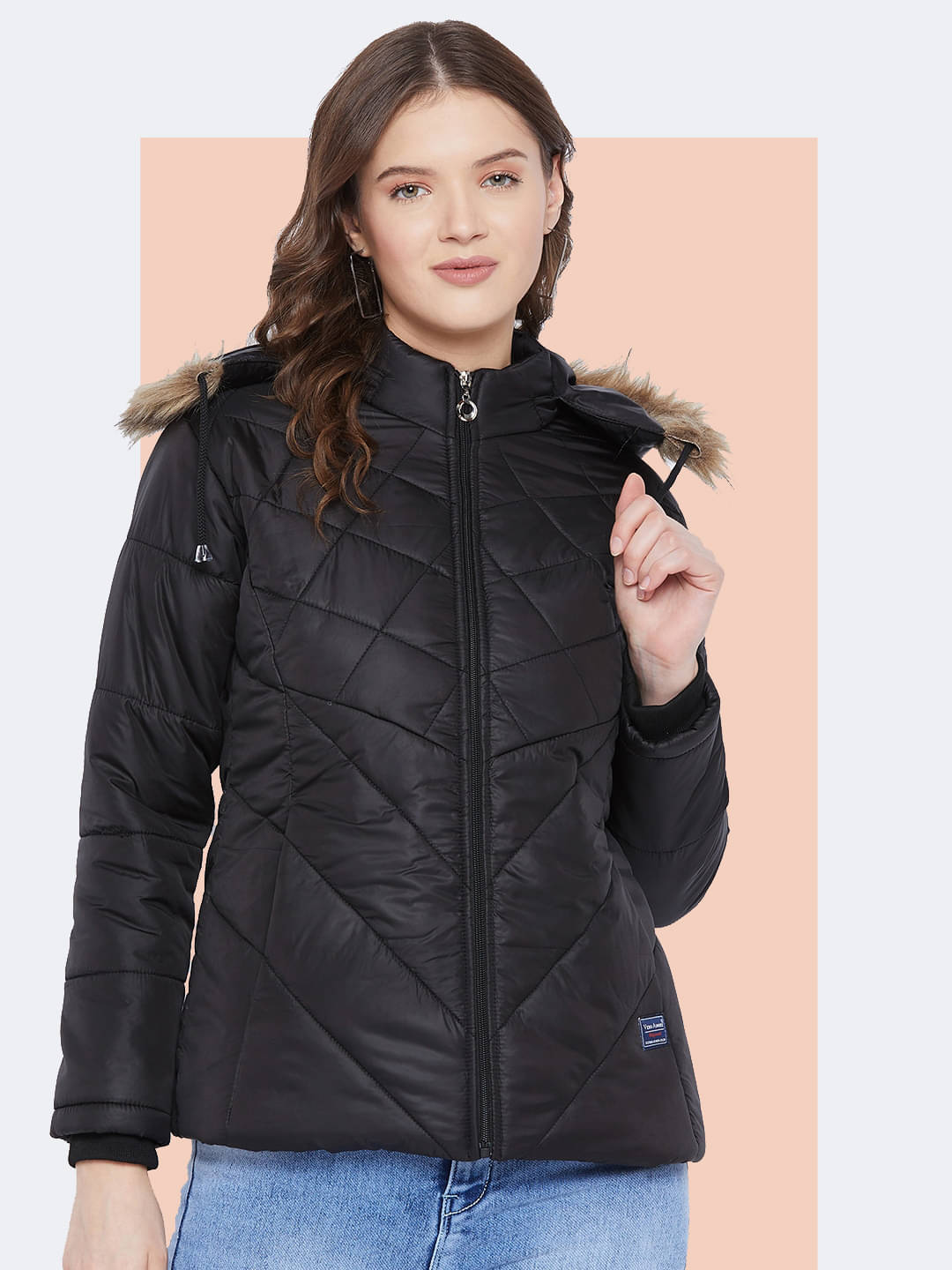 VERO AMORE Women Parka ( Black )     			VERO AMORE Women Parka ( Black )