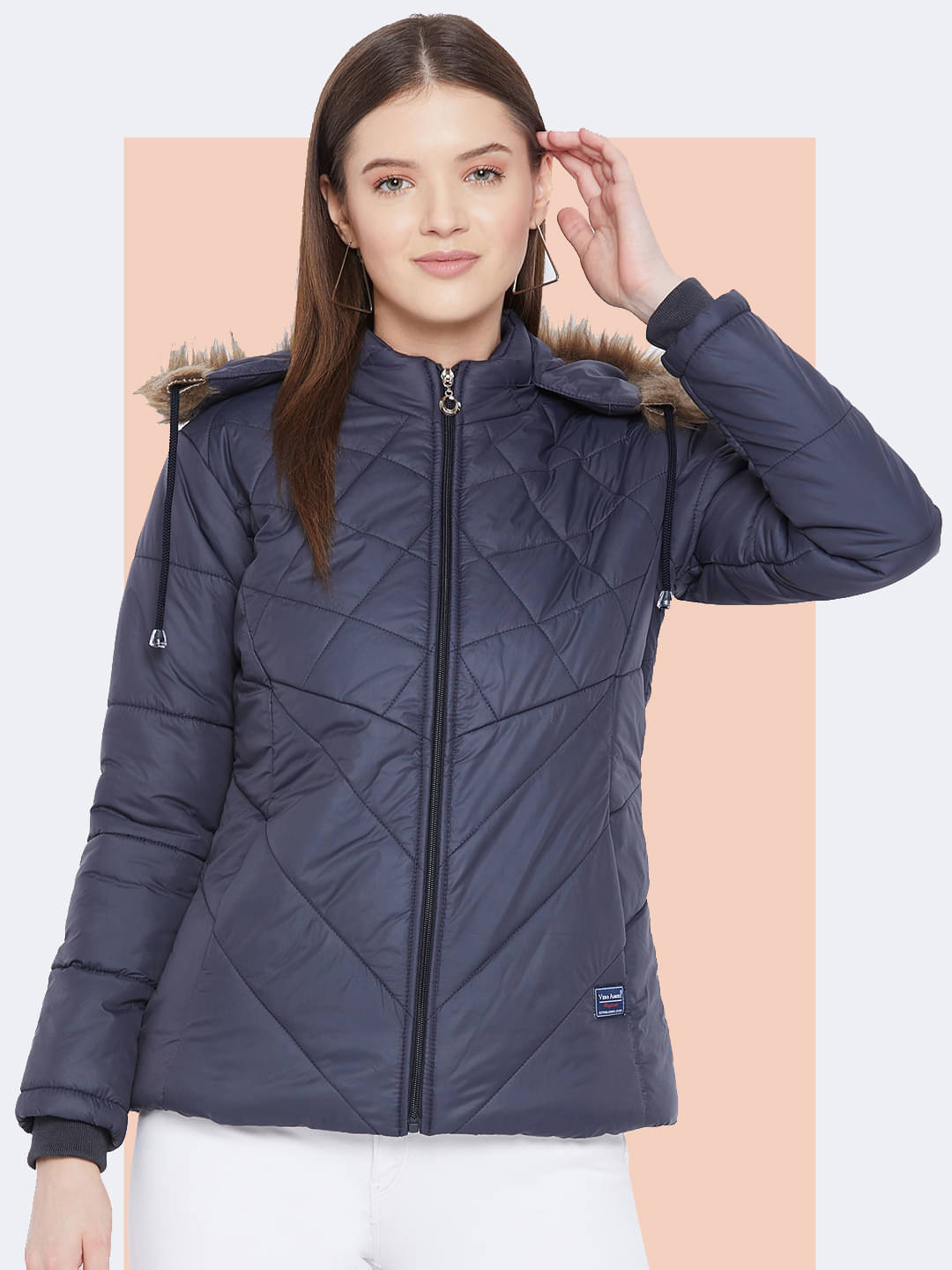 VERO AMORE Women Parka ( Navy Blue )     			VERO AMORE Women Parka ( Navy Blue )