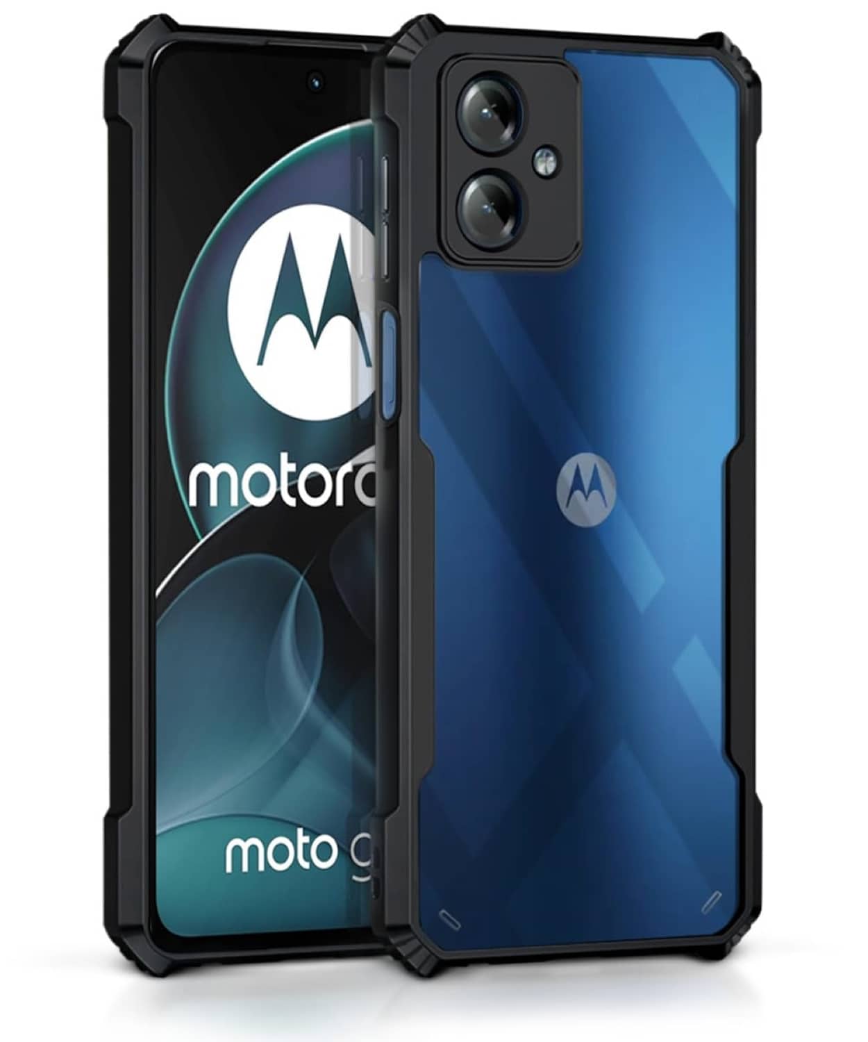 ZAMN Bumper Cases Compatible For Polycarbonate Motorola G14 ( )