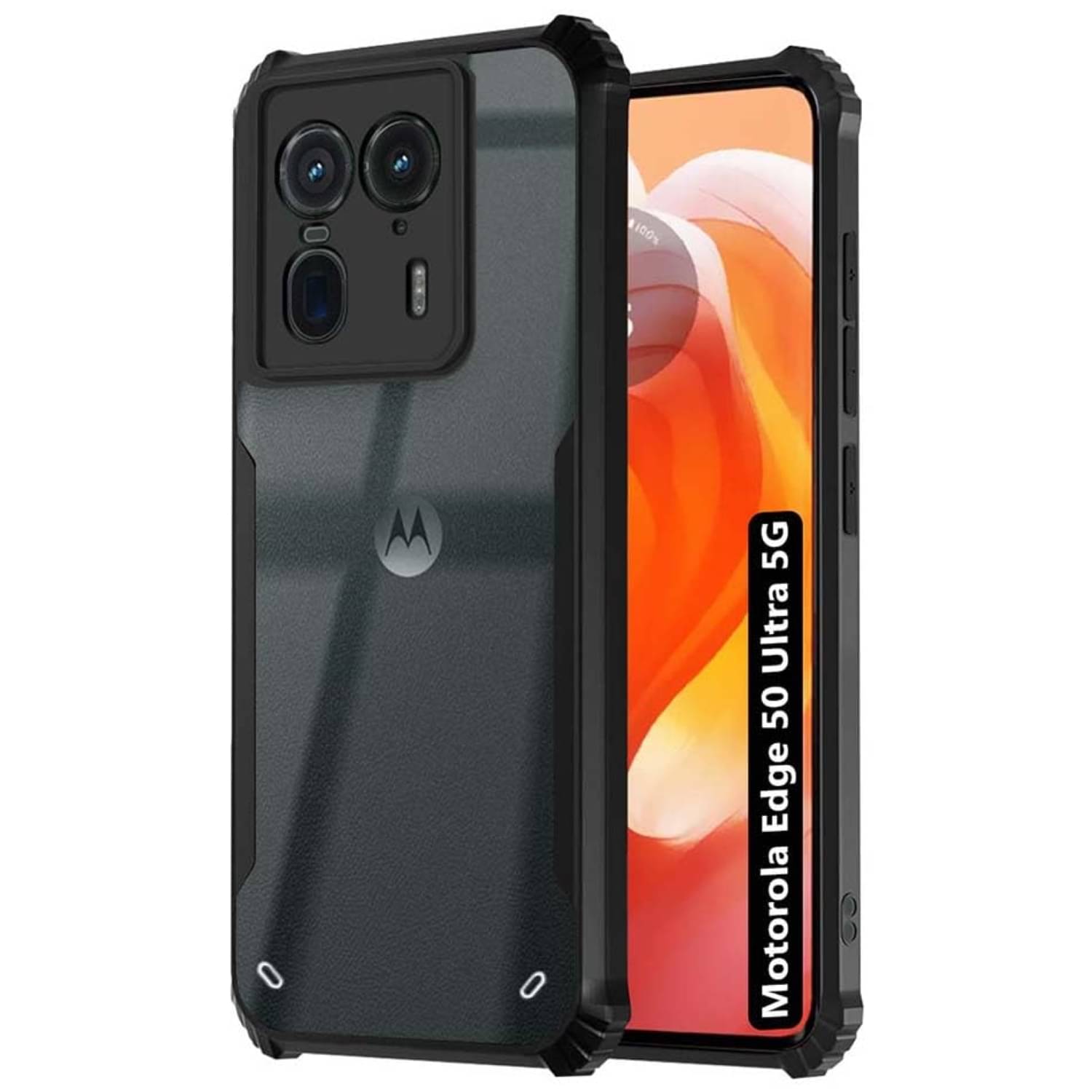 ZAMN Bumper Cases Compatible For Polycarbonate Motorola Edge 50 Ultra 5G ( ) ZAMN Bumper Cases Compatible For Polycarbonate Motorola Edge 50 Ultra 5G ( )