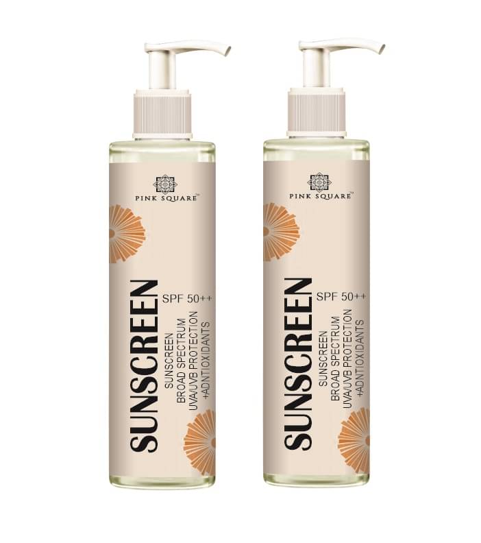     			pink square SPF 50 Sunscreen Lotion For All Skin Type ( Pack of 2 )