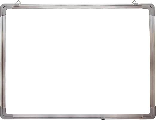 Eclet Non Magnetic 2 x 2 feet Double Sided White Board and Chalk Board Front Side whiteboard Marker Surface and Back Side Chalkboard Surface Eclet Non Magnetic 2 x 2 feet Double Sided White Board and Chalk Board Front Side whiteboard Marker Surface and Back Side Chalkboard Surface