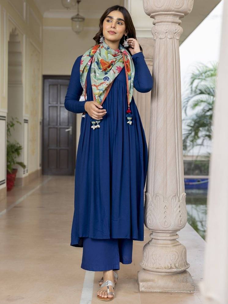 Janasya Rayon Solid Kurti With Palazzo Women's Stitched Salwar Suit - Off White ( Pack of 1 ) Janasya Rayon Solid Kurti With Palazzo Women's Stitched Salwar Suit - Off White ( Pack of 1 )