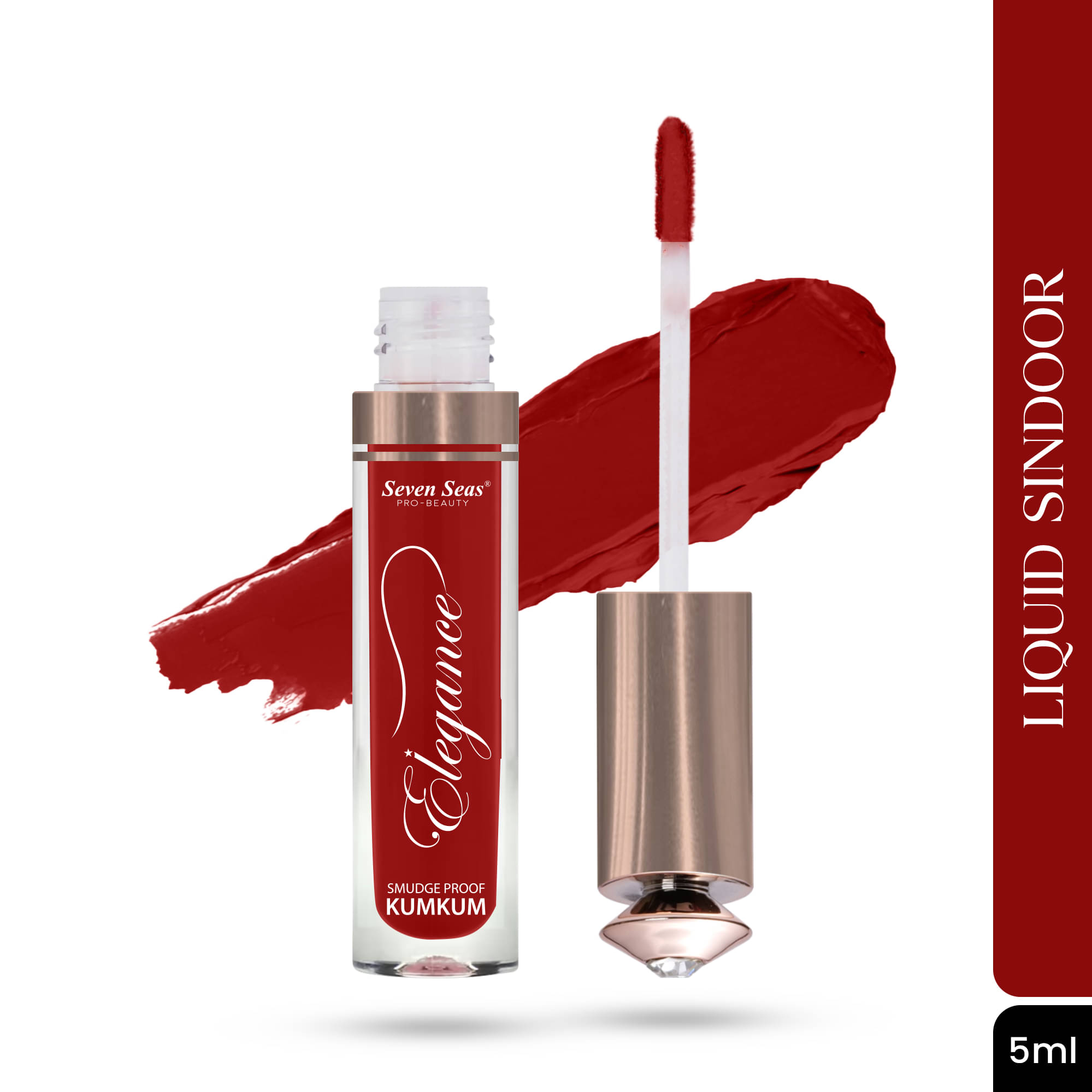     			Seven Seas Long Lasting , Waterproof , Smudgeproof Tradition Sindoor(Red)