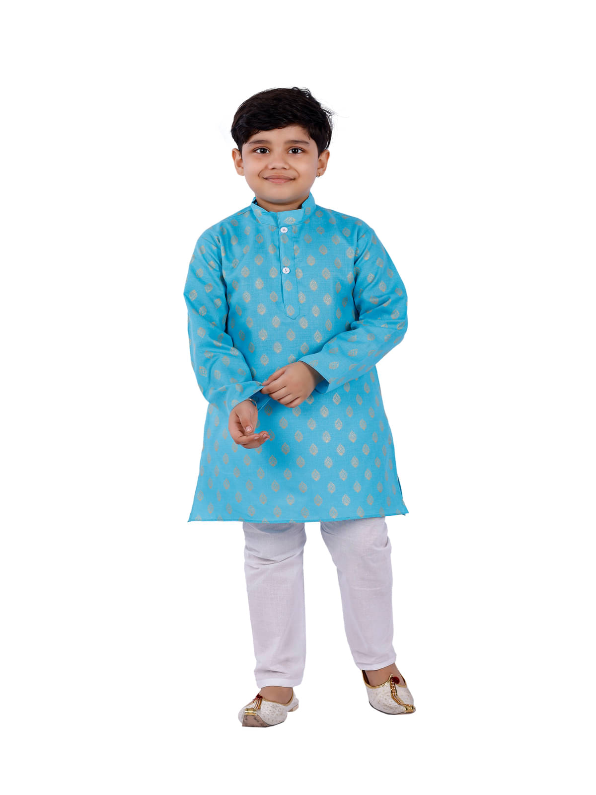 s muktar garments Pack of 1 Boys Cotton Blend ( Teal )     			s muktar garments Pack of 1 Boys Cotton Blend ( Teal )