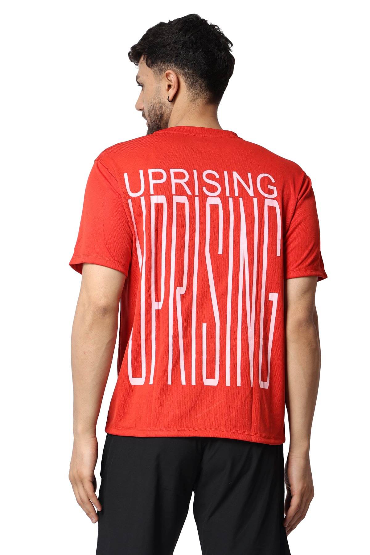 yellow tree Men Polyester Regular Fit Printed T-Shirt ( Red ) yellow tree Men Polyester Regular Fit Printed T-Shirt ( Red )
