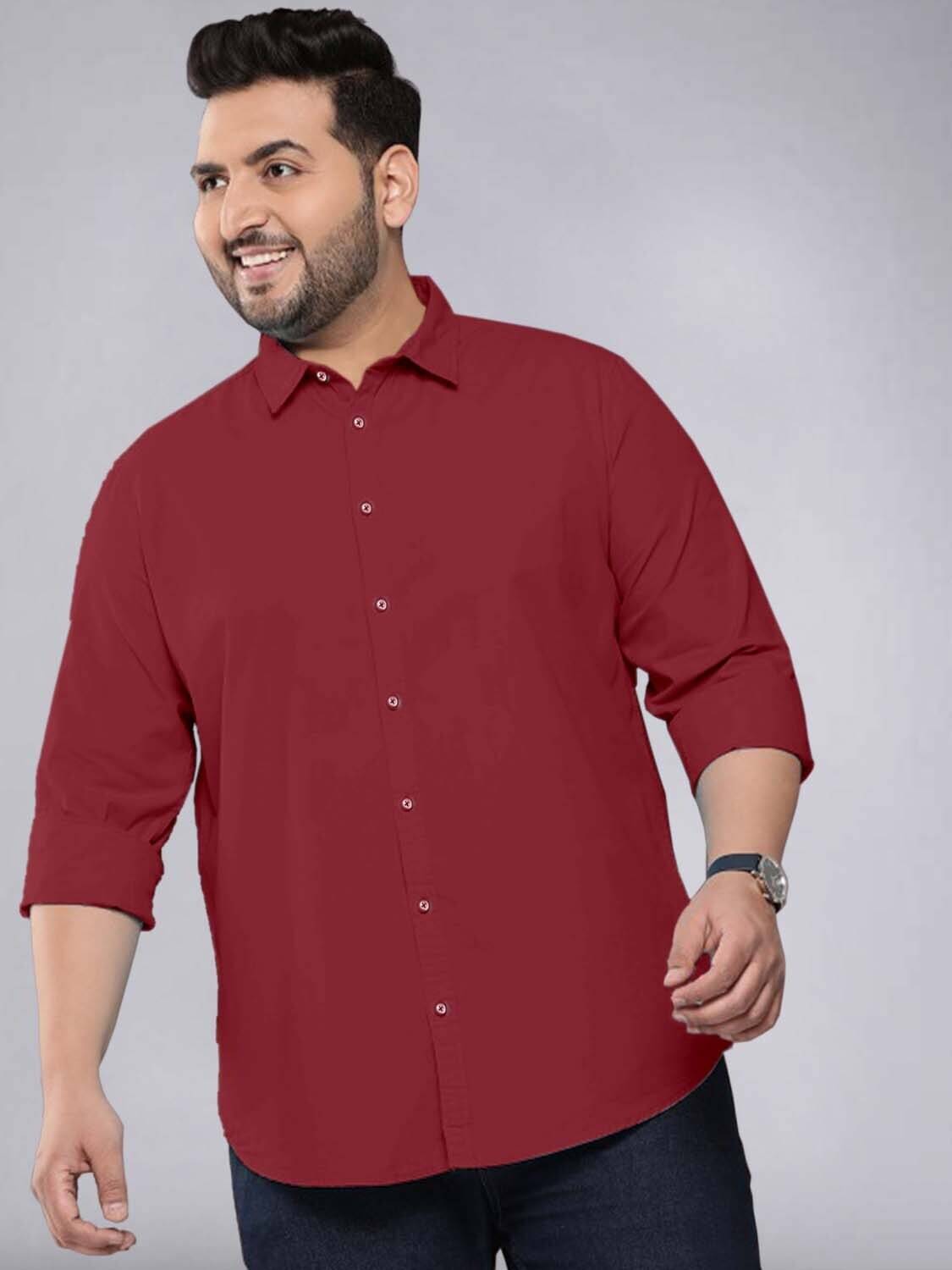 ADWYN PETER 100% Cotton Regular Fit Solids Full Sleeves Men's Casual Shirt - Red ( Pack of 1 ) ADWYN PETER 100% Cotton Regular Fit Solids Full Sleeves Men's Casual Shirt - Red ( Pack of 1 )