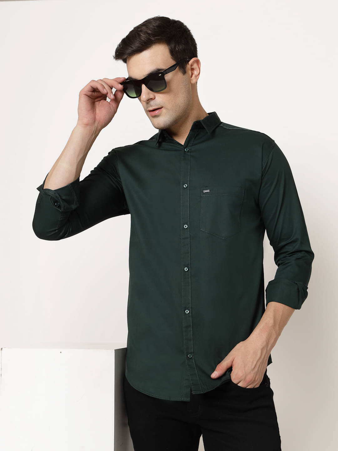     			ADWYN PETER 100% Cotton Regular Fit Solids Full Sleeves Men's Casual Shirt - Mint Green ( Pack of 1 )
