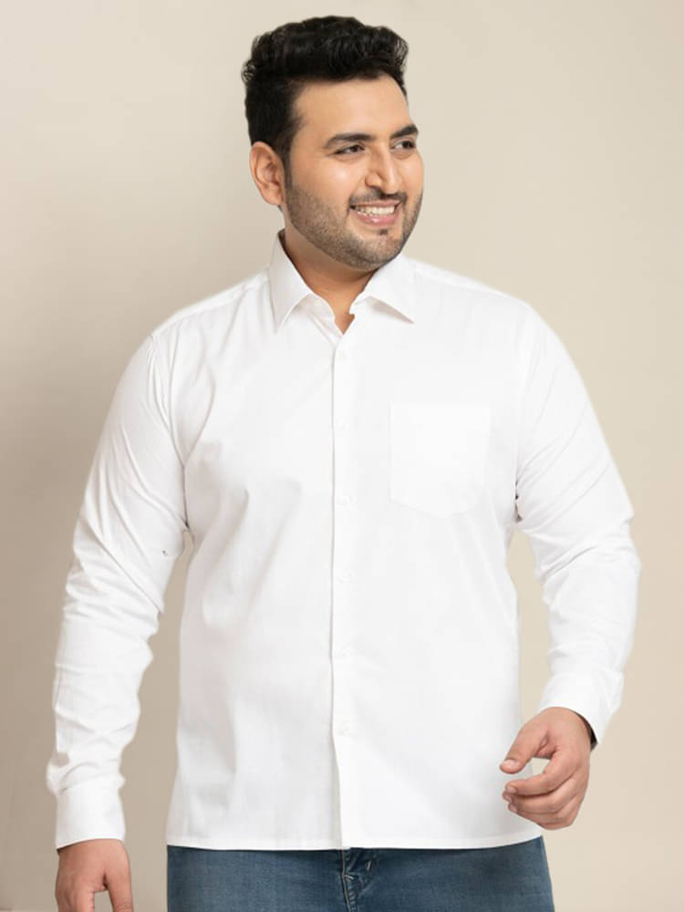 ADWYN PETER 100% Cotton Regular Fit Solids Full Sleeves Men's Casual Shirt - White ( Pack of 1 ) ADWYN PETER 100% Cotton Regular Fit Solids Full Sleeves Men's Casual Shirt - White ( Pack of 1 )