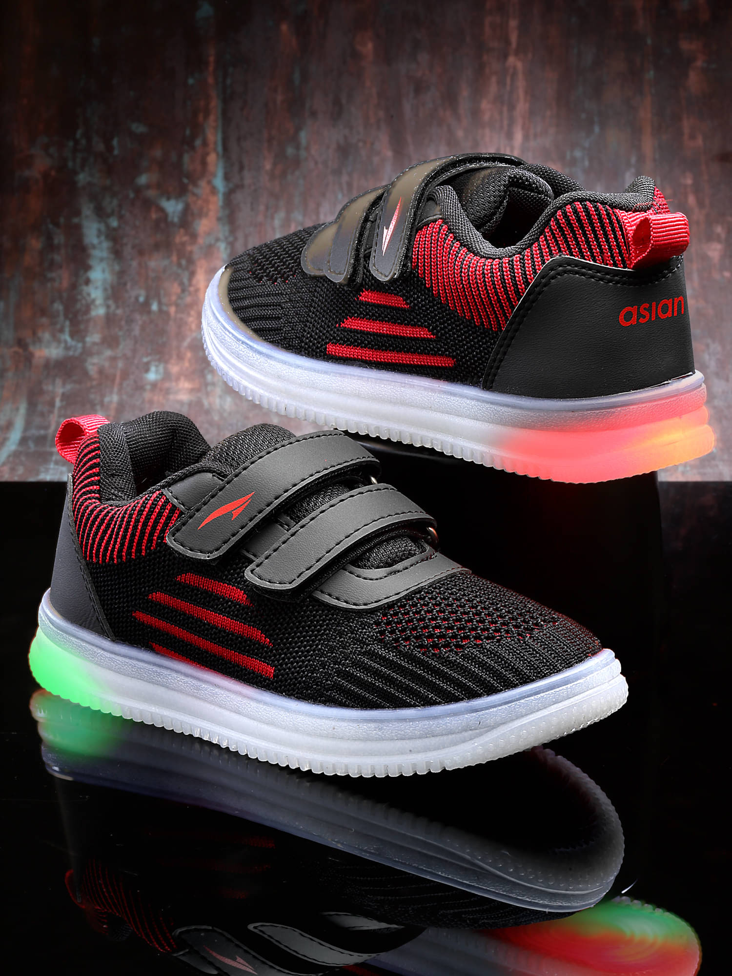    			ASIAN - Black Boy's Sneakers ( 1 Pair )