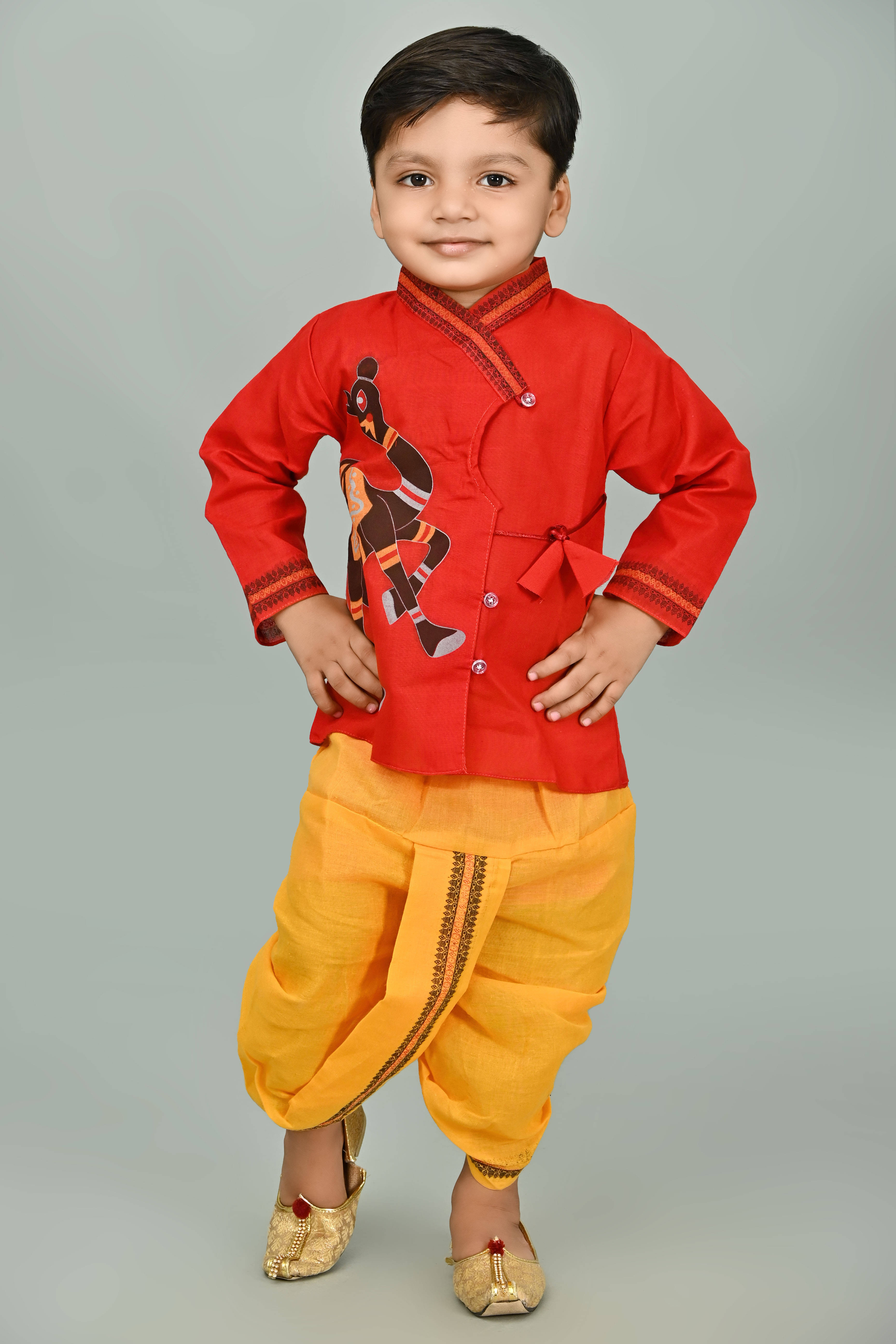     			BACCHA GANG Pack of 1 Boys Cotton Blend ( Red )