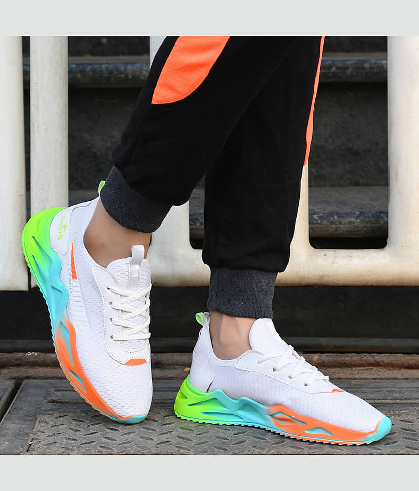 Kraasa White Men's Sneakers - Main Image