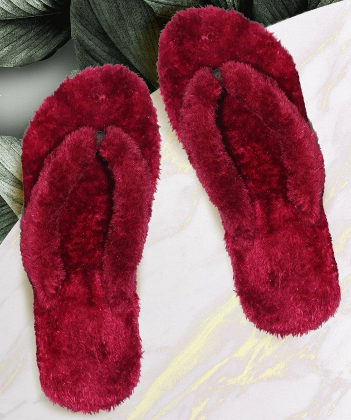     			FUSEOWL Maroon Women's Flip Flop