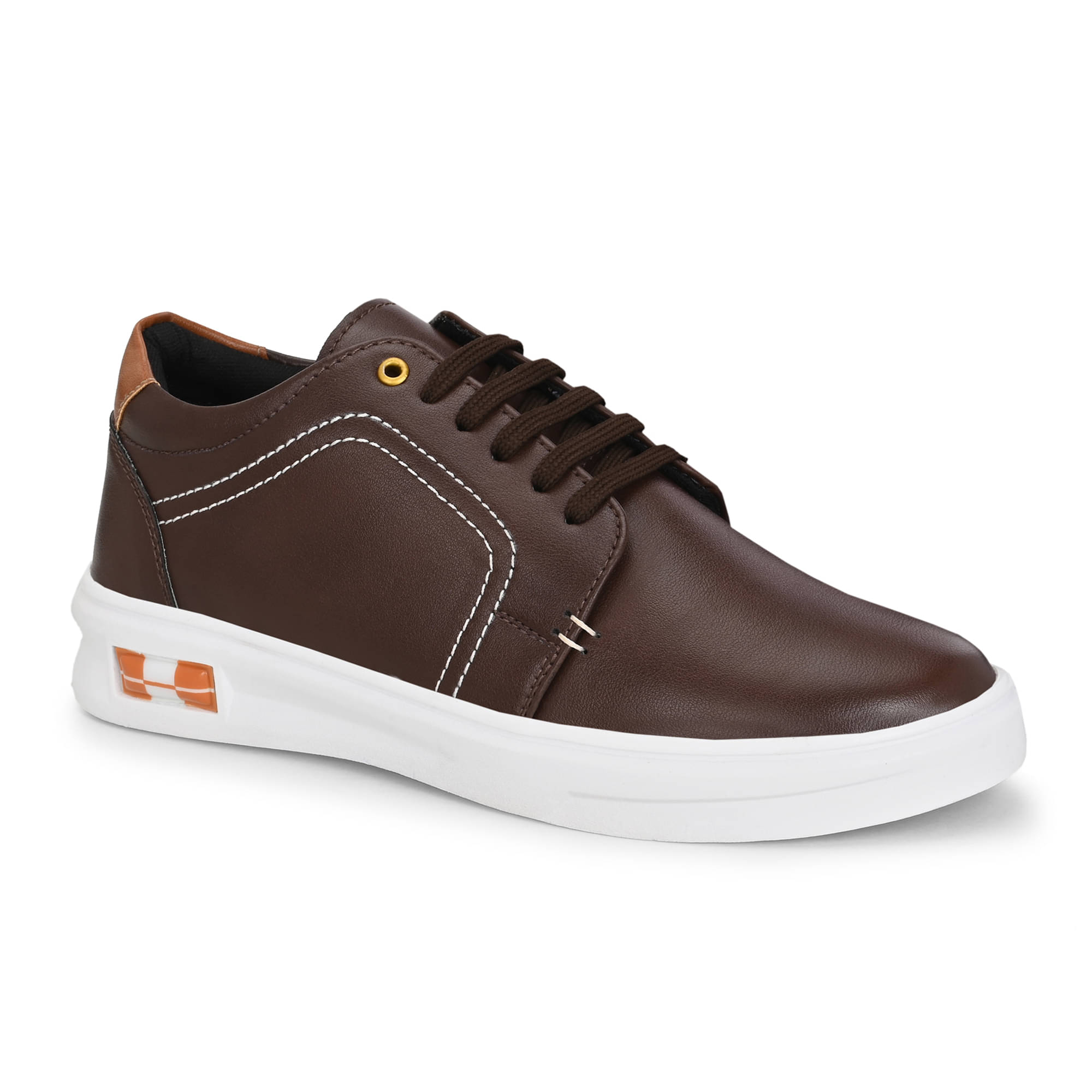     			Leeport Brown Men's Sneakers