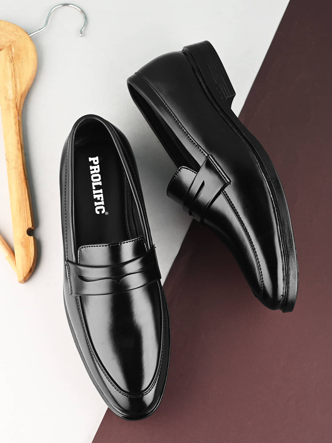 Prolific Black Men's Slip On Formal Shoes - Formal Shoes | Buy online on ZillyBuy