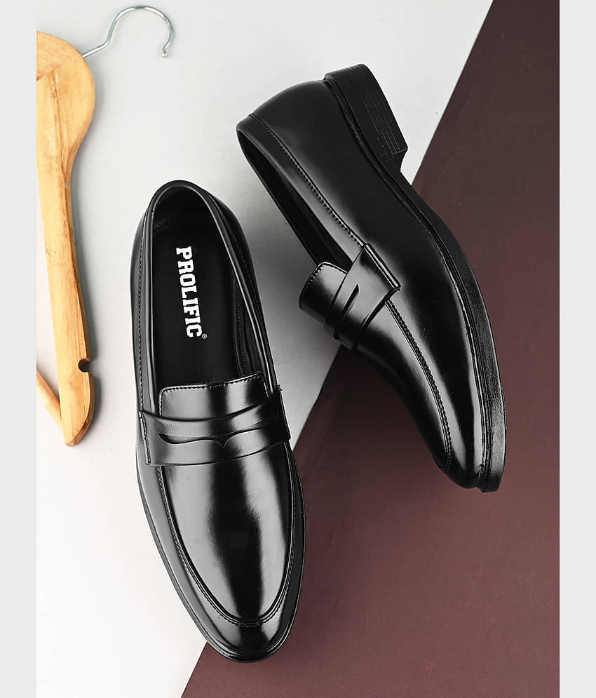 Prolific Black Men's Slip On Formal Shoes - Formal Shoes | Buy online on ZillyBuy