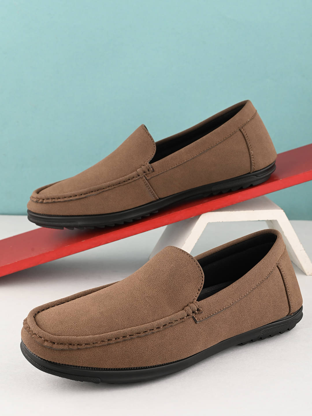     			Prolific MH-CM196 Brown Men's Slip-on Shoes