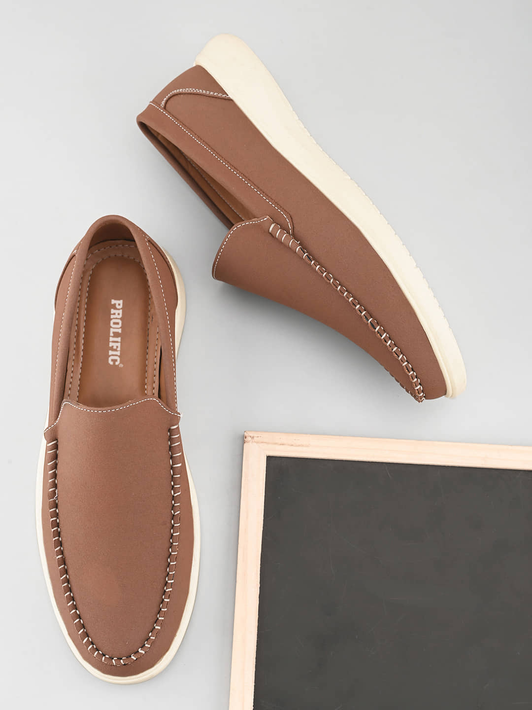 Prolific MH-CM206 Brown Men's Slip-on Shoes - Casual Shoes | Buy online on ZillyBuy