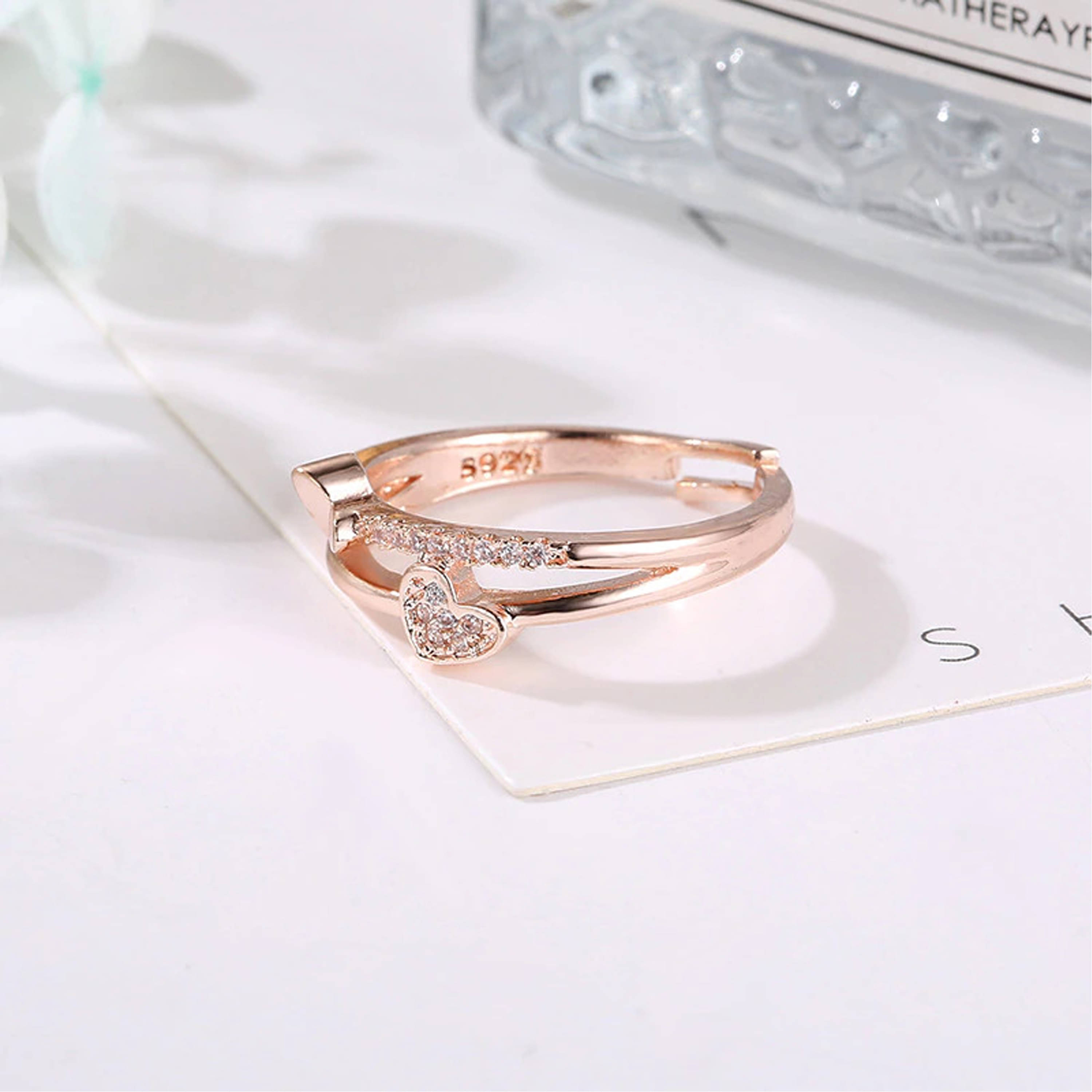     			Thrillz Rose Gold Rings ( Pack of 1 )