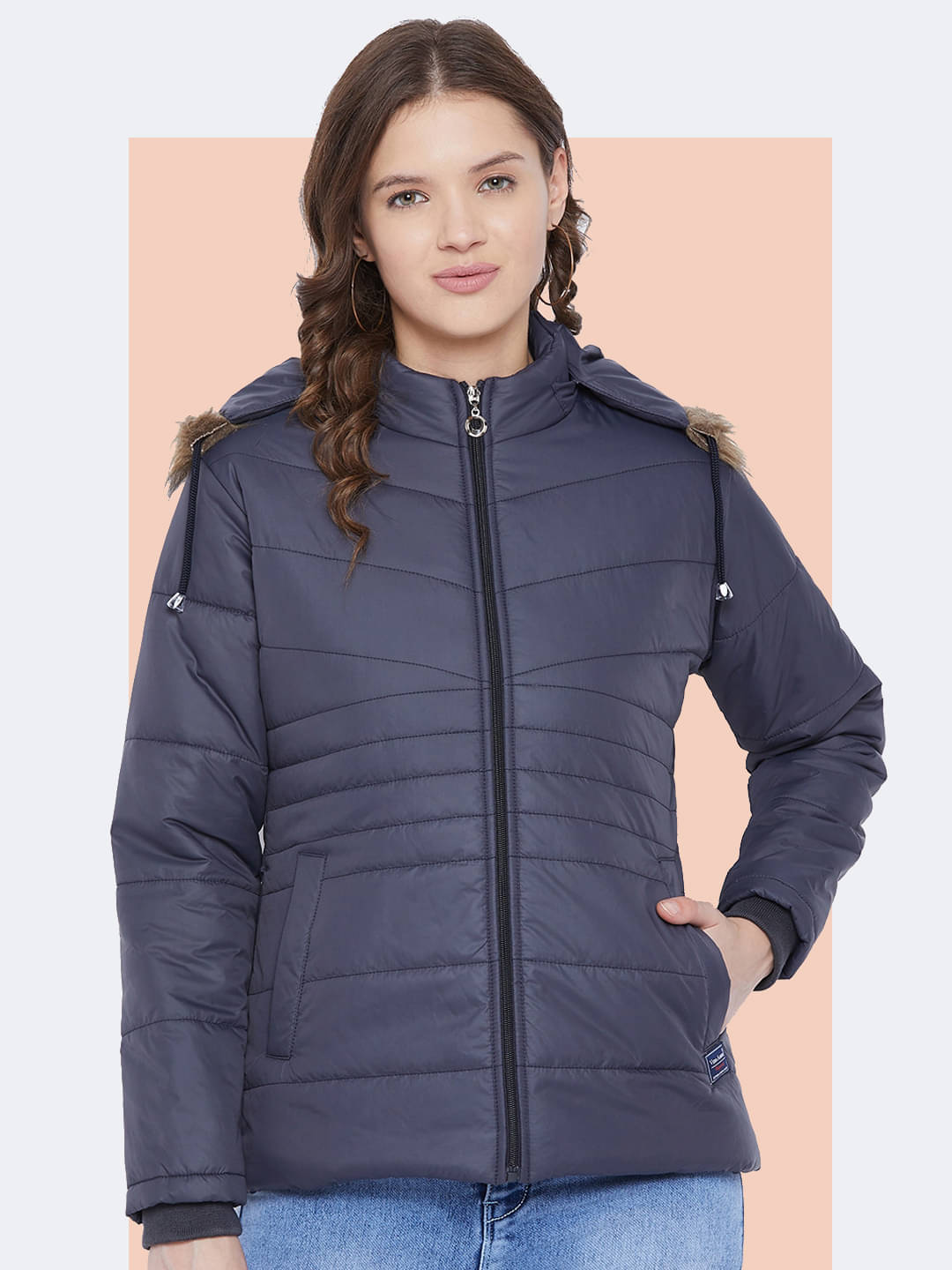     			VERO AMORE Women Parka ( Navy Blue )