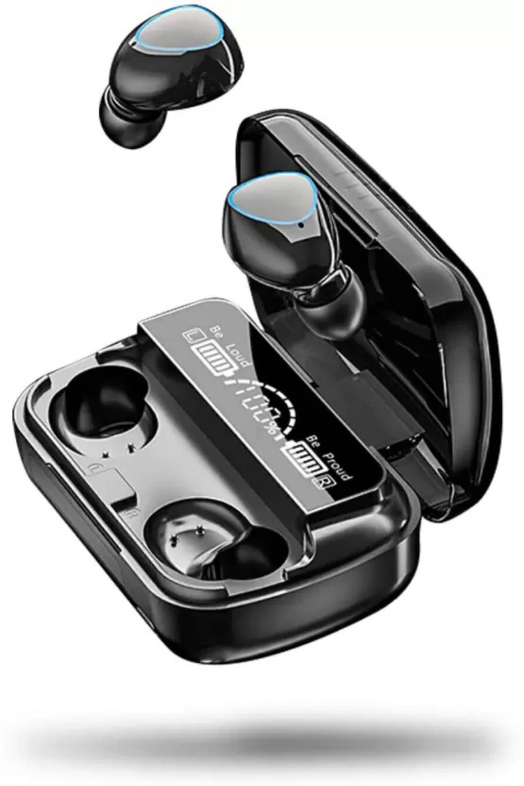 VERONIC M10 POWER Bluetooth True Wireless (TWS) In Ear 30 Hours Playback Fast charging IPX4(Splash & Sweat Proof) Black VERONIC M10 POWER Bluetooth True Wireless (TWS) In Ear 30 Hours Playback Fast charging IPX4(Splash & Sweat Proof) Black