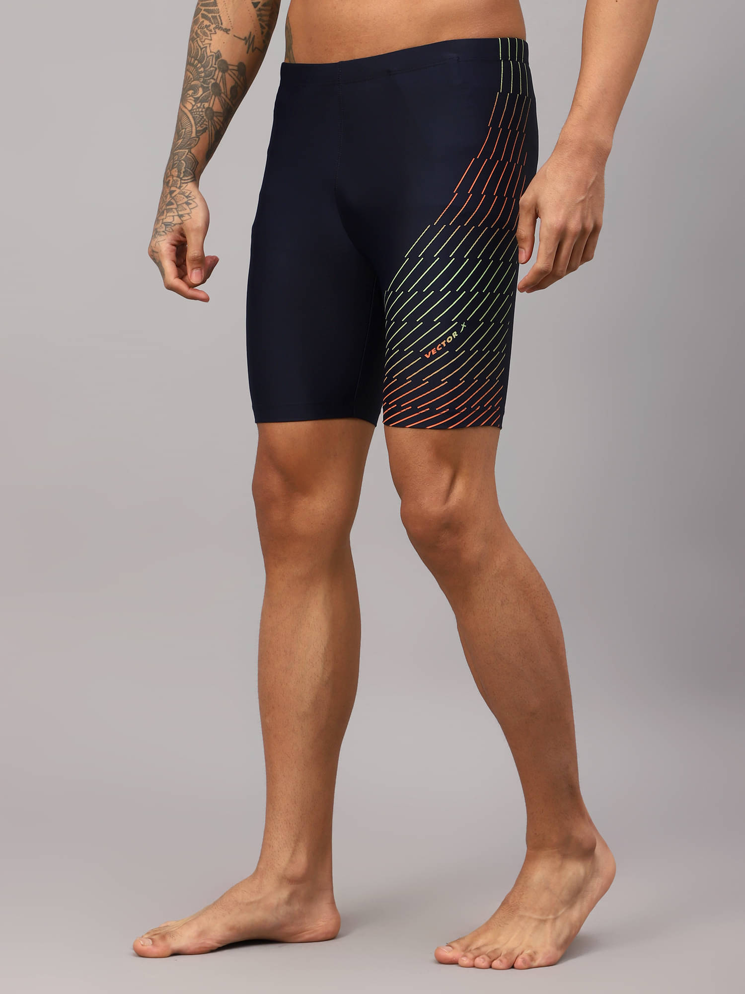 Vector X Navy Lycra Men's Swimming Shorts ( Pack of 1 ) Vector X Navy Lycra Men's Swimming Shorts ( Pack of 1 )