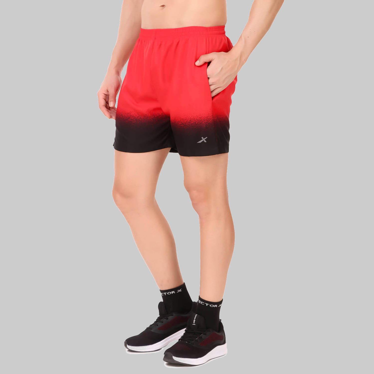     			Vector X Red Polyester Men's Running Shorts ( Pack of 1 )