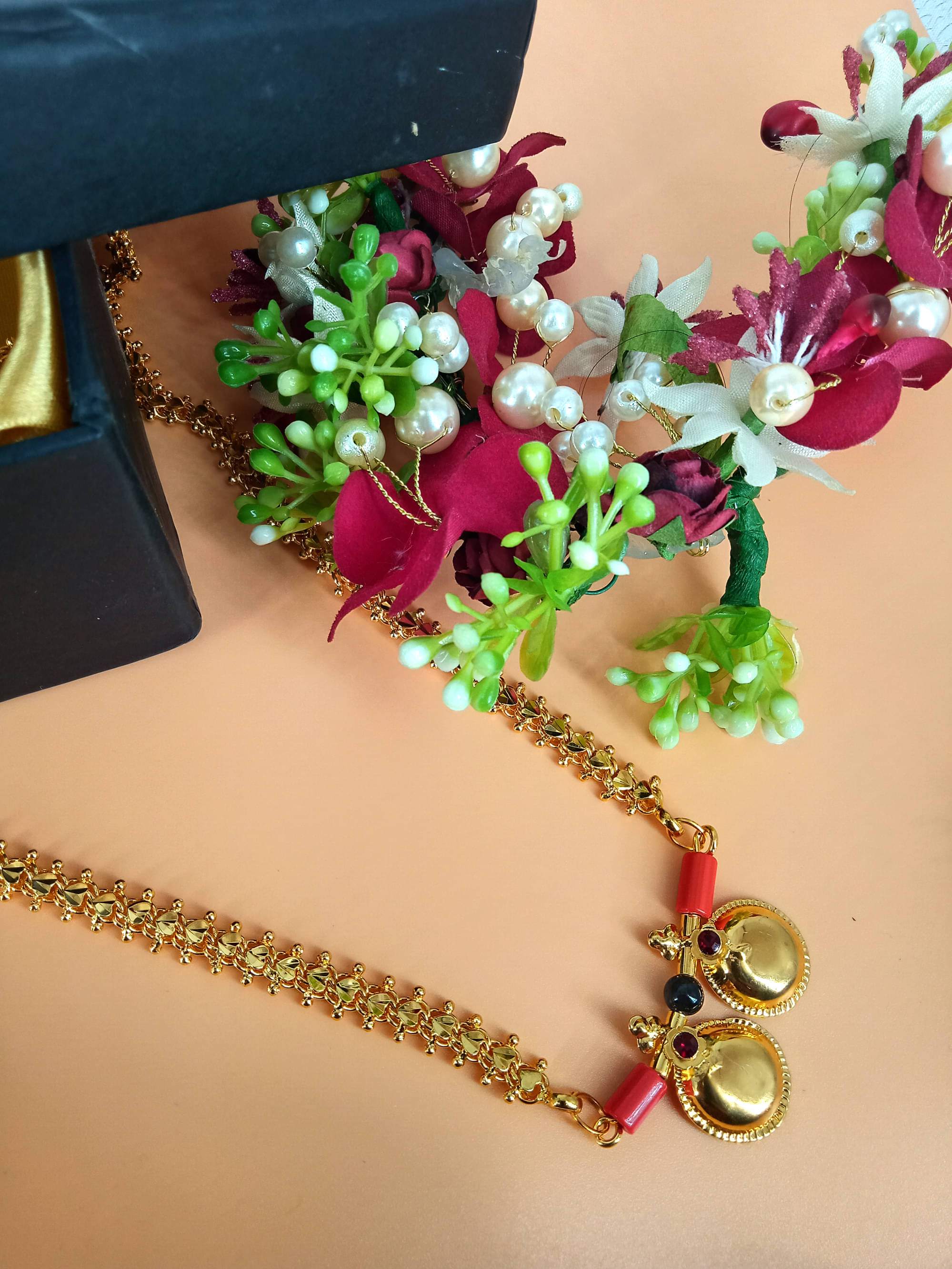     			shankhraj mall Golden Mangalsutra ( Pack of 1 )