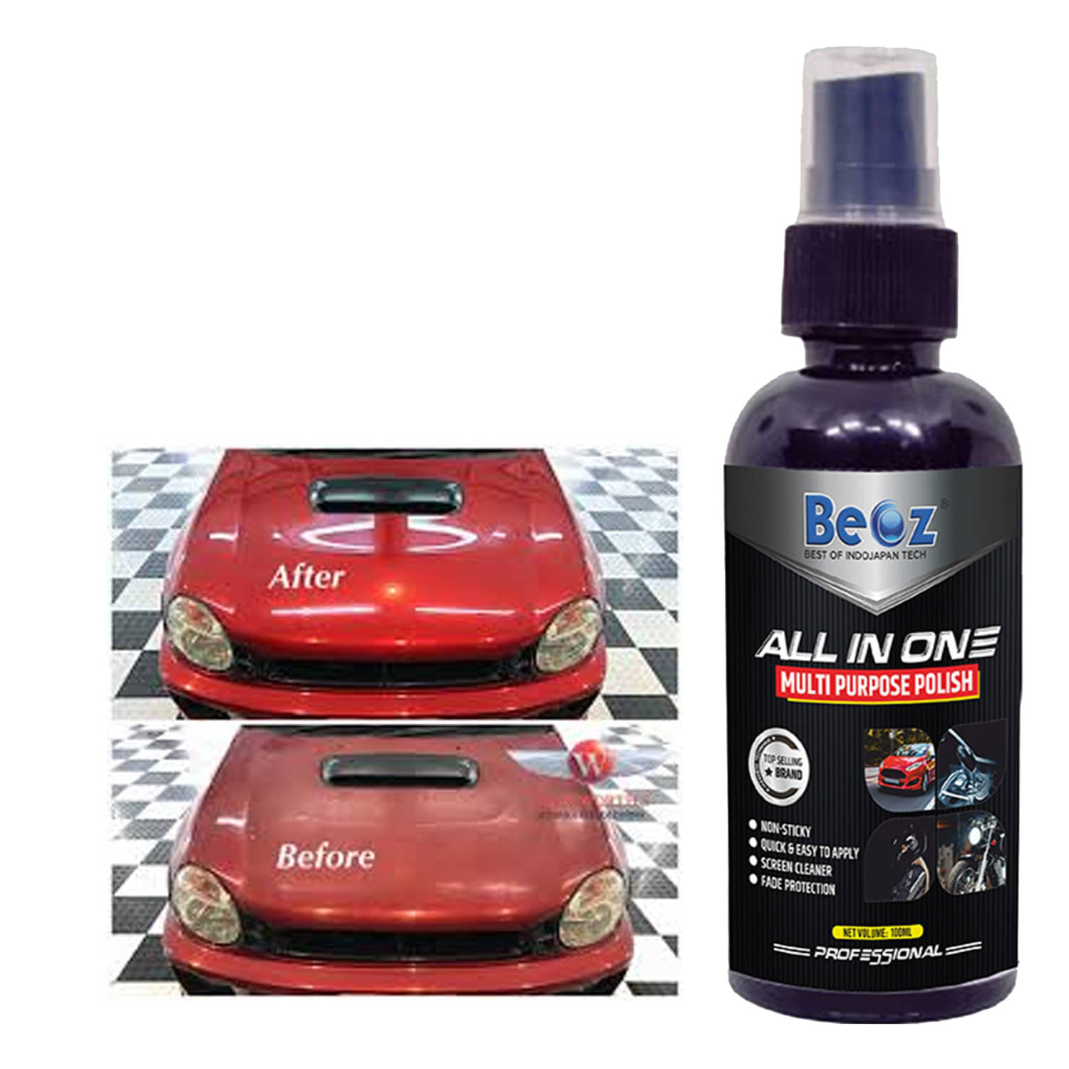 BEOZ - Clear Coat Shine Polish For All Cars & Motorbikes ( Pack of 1 )