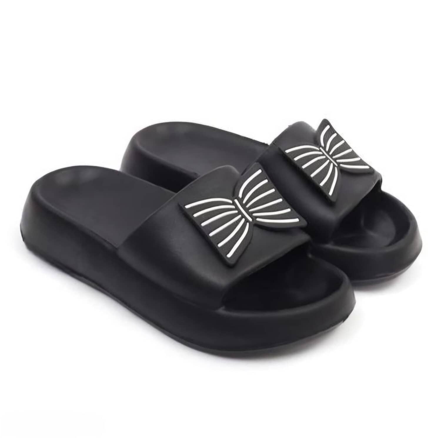 FUSEOWL Black Women's Slide