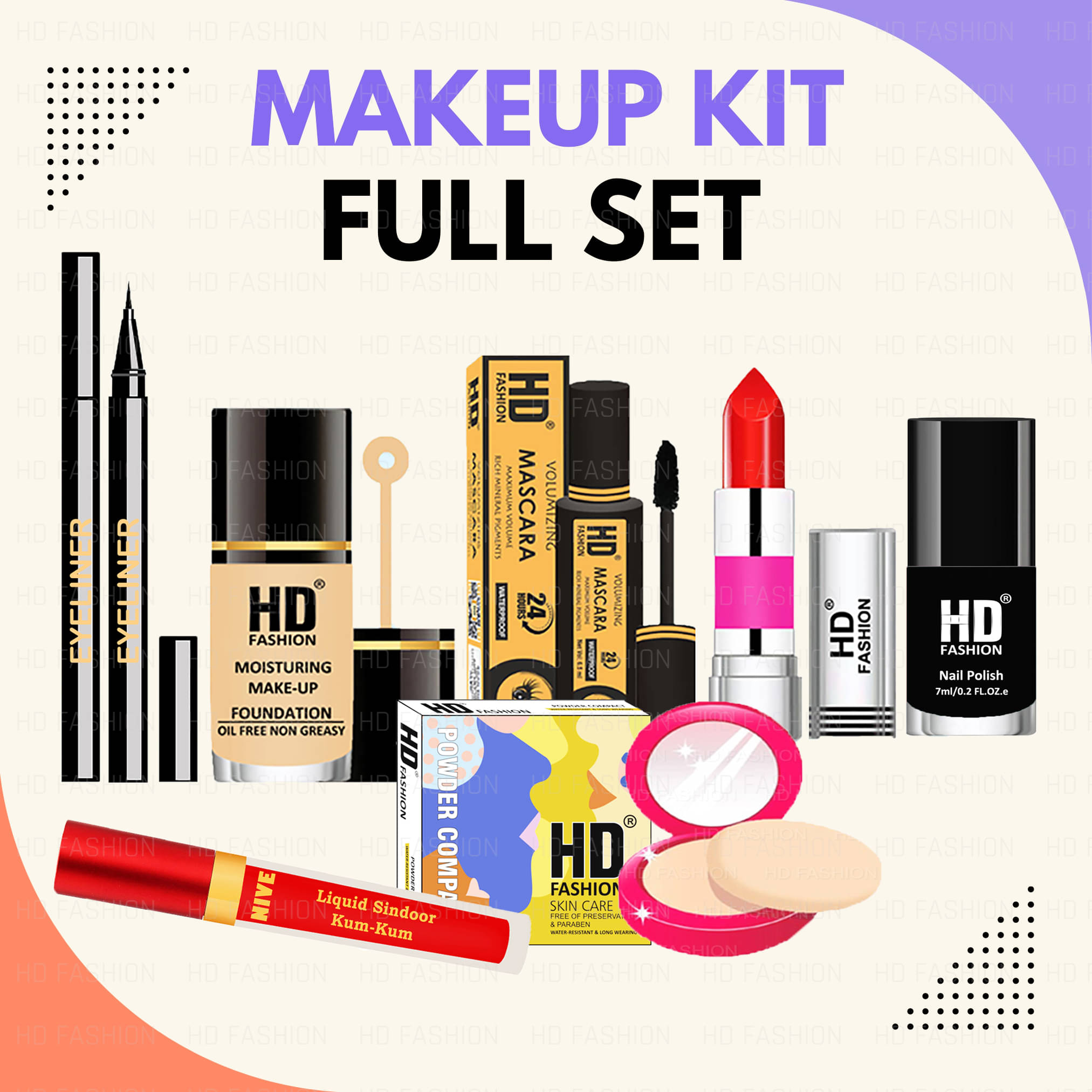 HD Fashion Makeup Kit Full Set, All-in-One Beauty Collection Makeup Kit Combo for Women 02 HD Fashion Makeup Kit Full Set, All-in-One Beauty Collection Makeup Kit Combo for Women 02