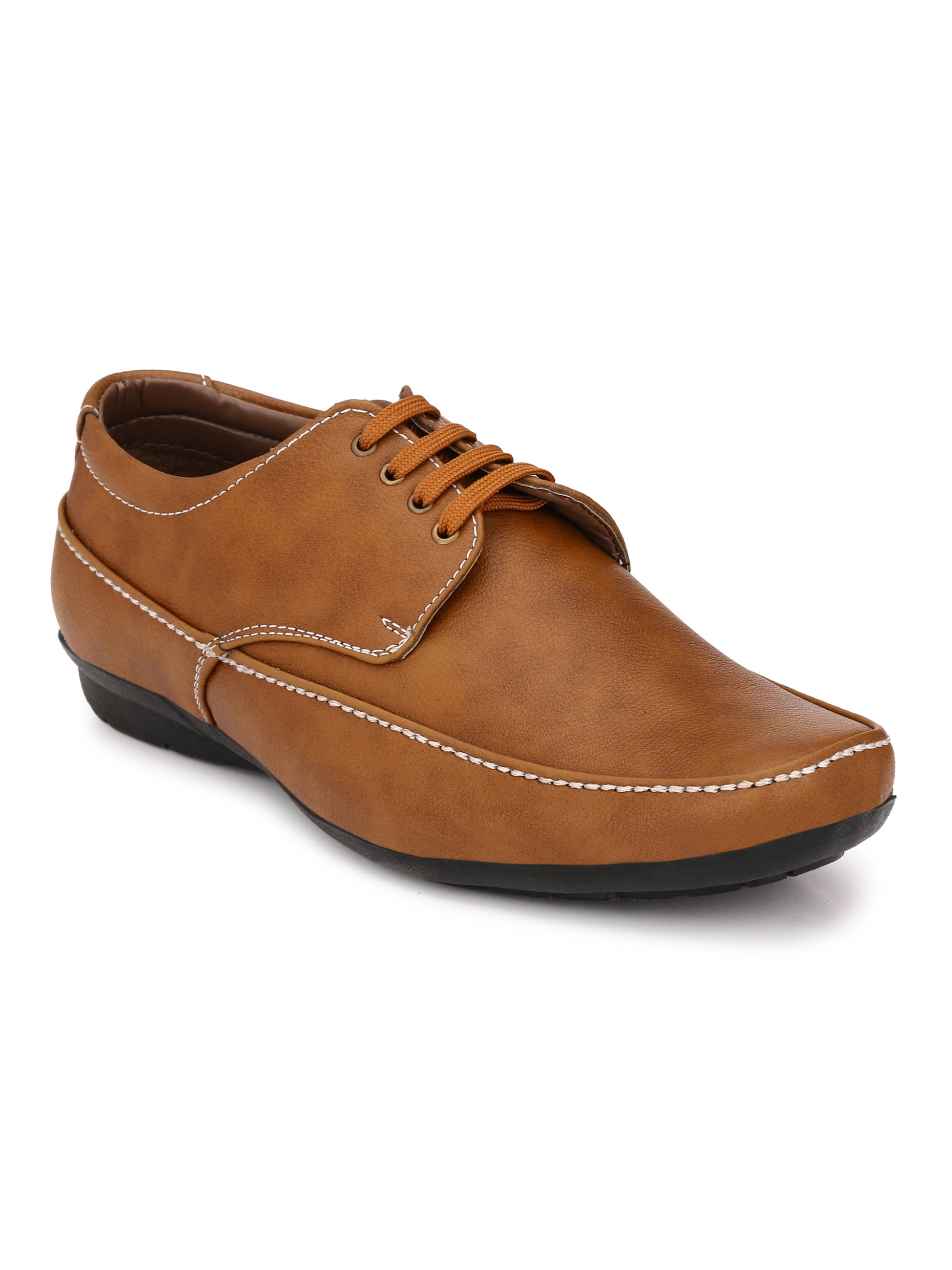     			Karsun Tan Men's Derby Formal Shoes