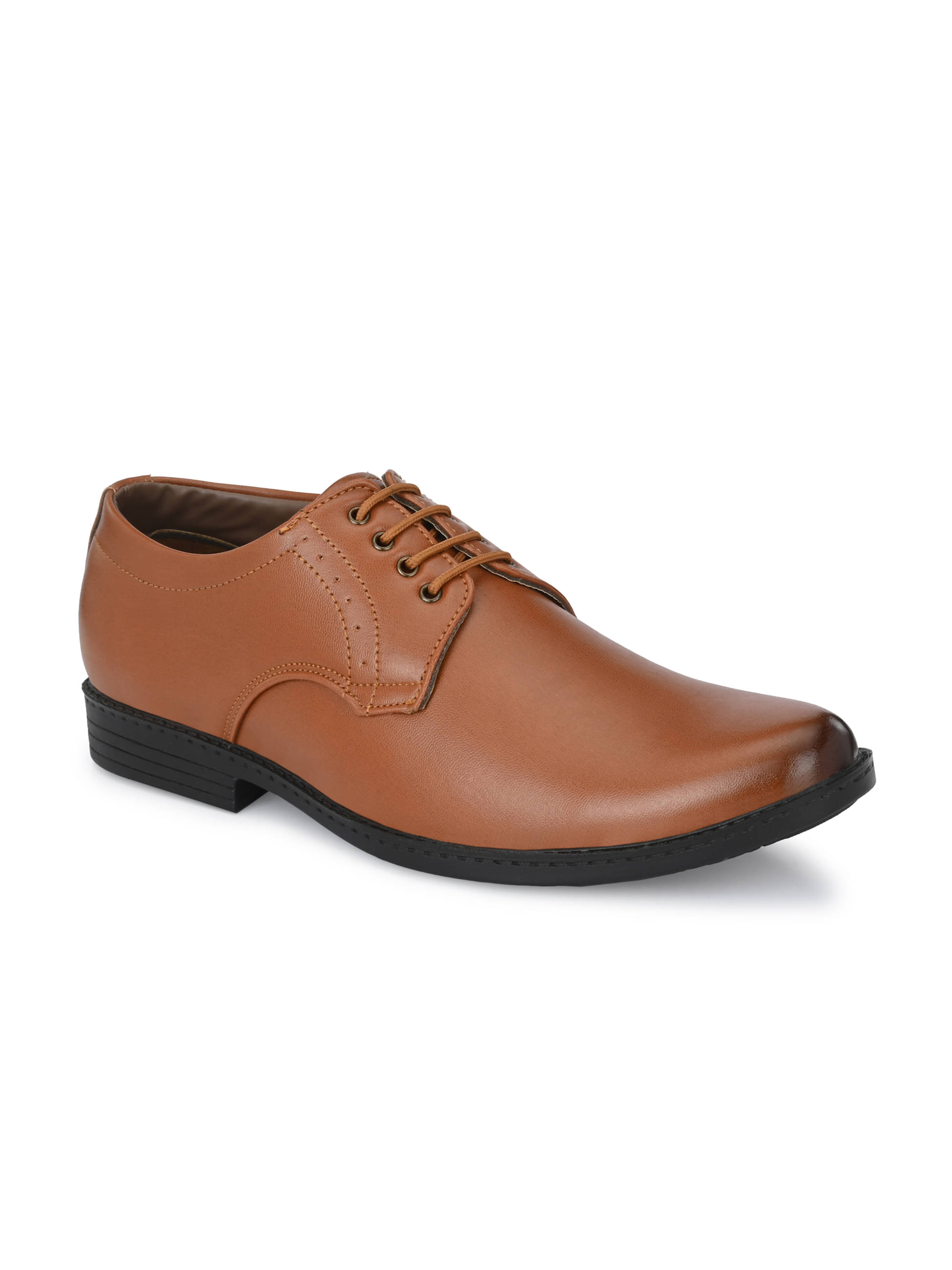     			Karsun Tan Men's Derby Formal Shoes