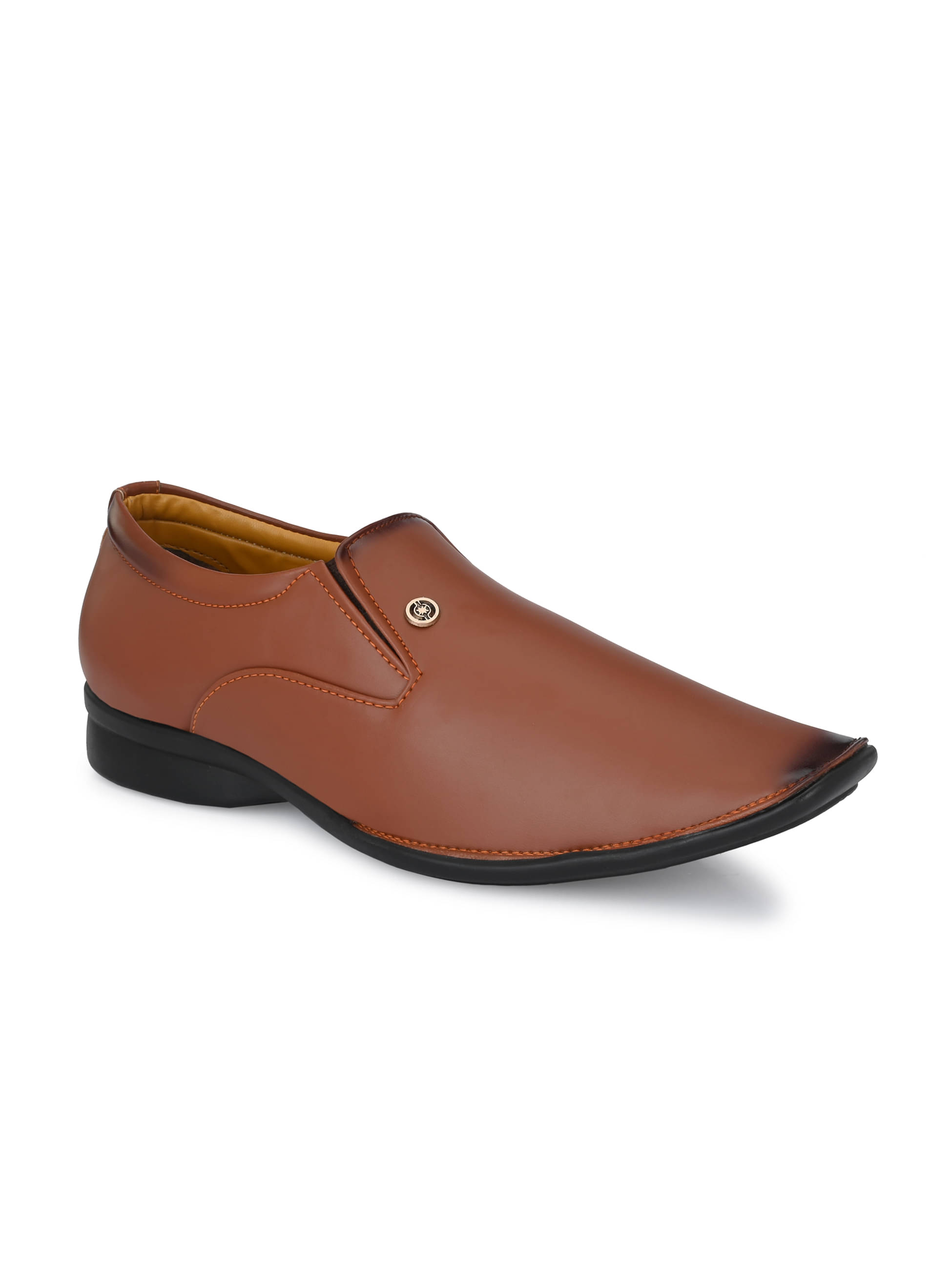     			Karsun Tan Men's Slip On Formal Shoes