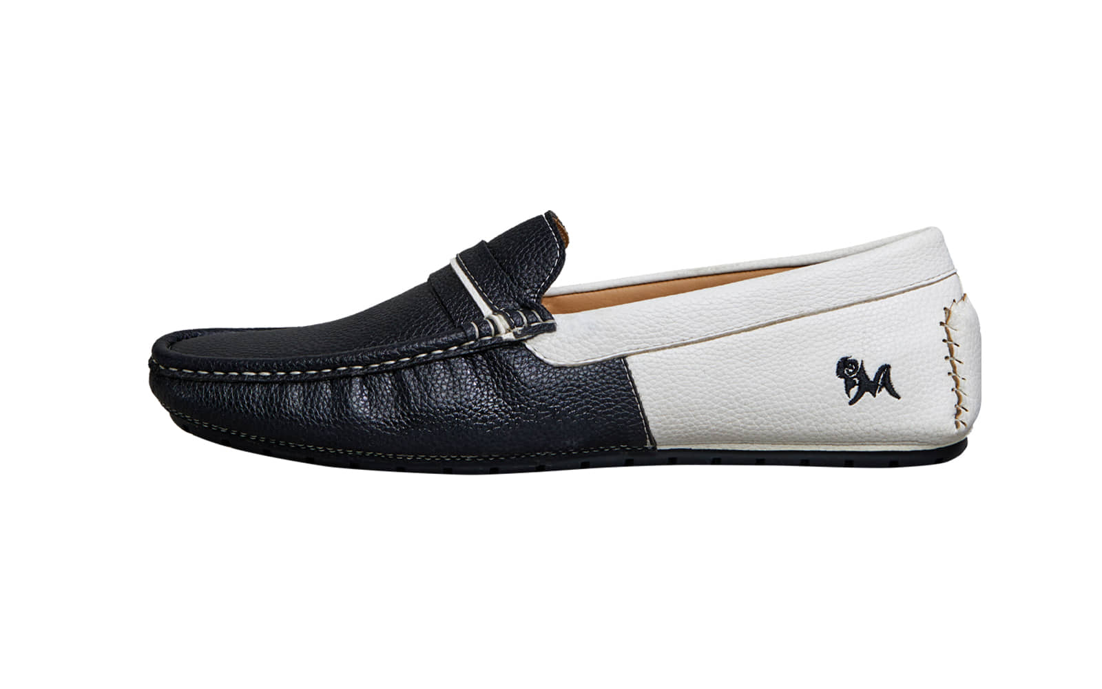Neemans Color Block Loafers Black Men's Slip on Shoes - Formal Shoes | Buy online on ZillyBuy