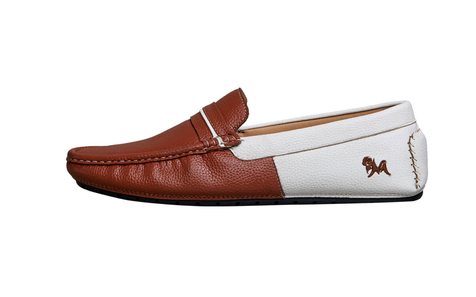 Neemans Color Block Loafers Tan Men's Slip on Shoes - Formal Shoes | Buy online on ZillyBuy