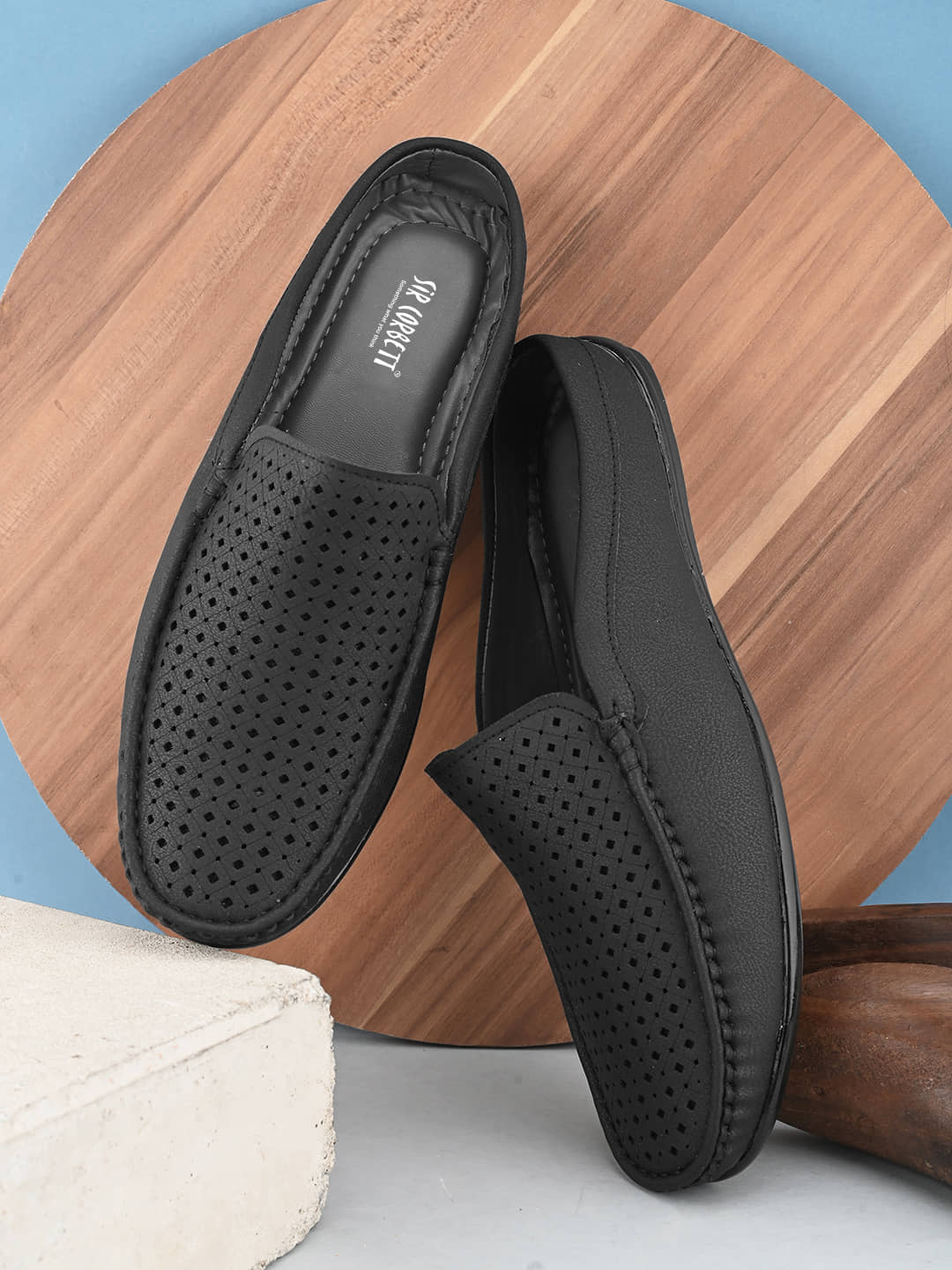 Sir Corbett Black Men's Slip on - Formal Shoes | Buy online on ZillyBuy