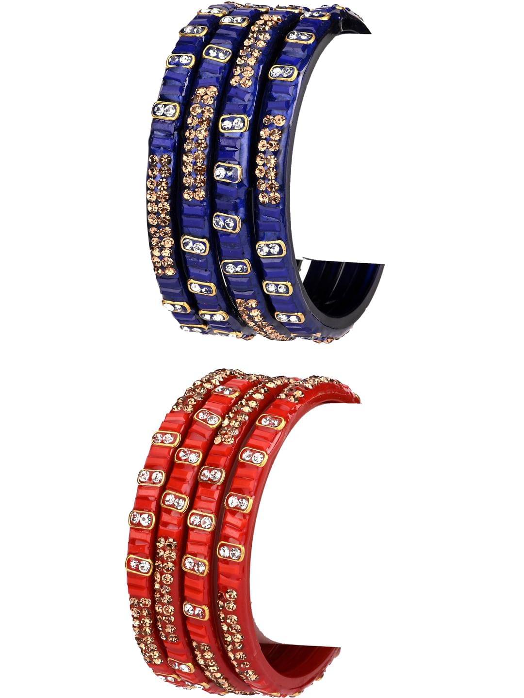     			Somil Multicolor Bangle Set ( Pack of 8 )