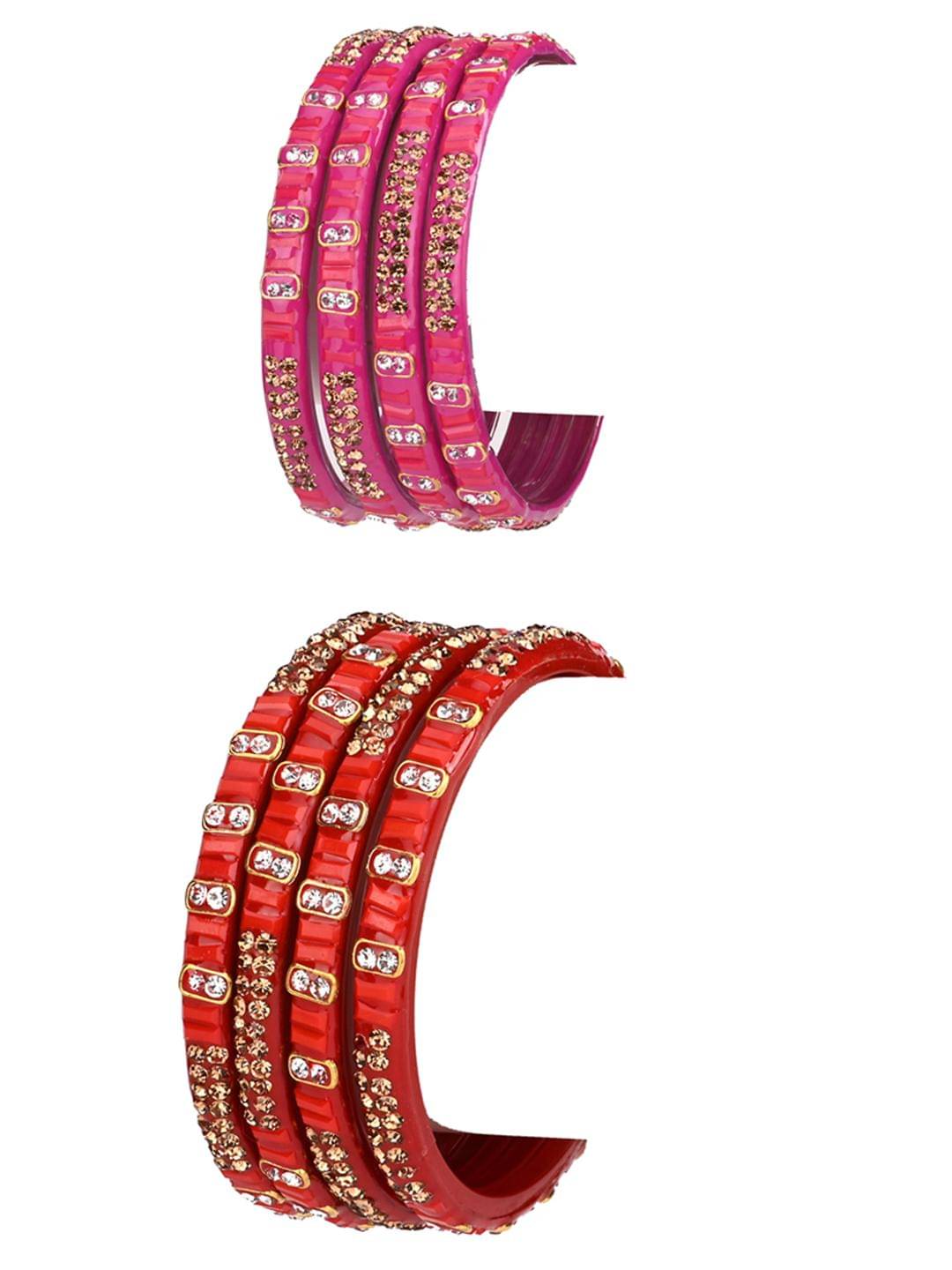 Somil Multicolor Bangle Set ( Pack of 8 ) Somil Multicolor Bangle Set ( Pack of 8 )