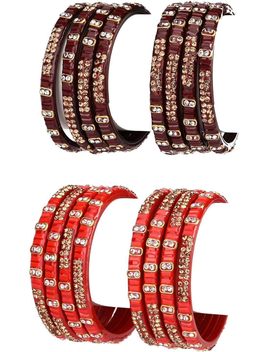 Somil Multicolor Bangle Set ( Pack of 8 ) Somil Multicolor Bangle Set ( Pack of 8 )