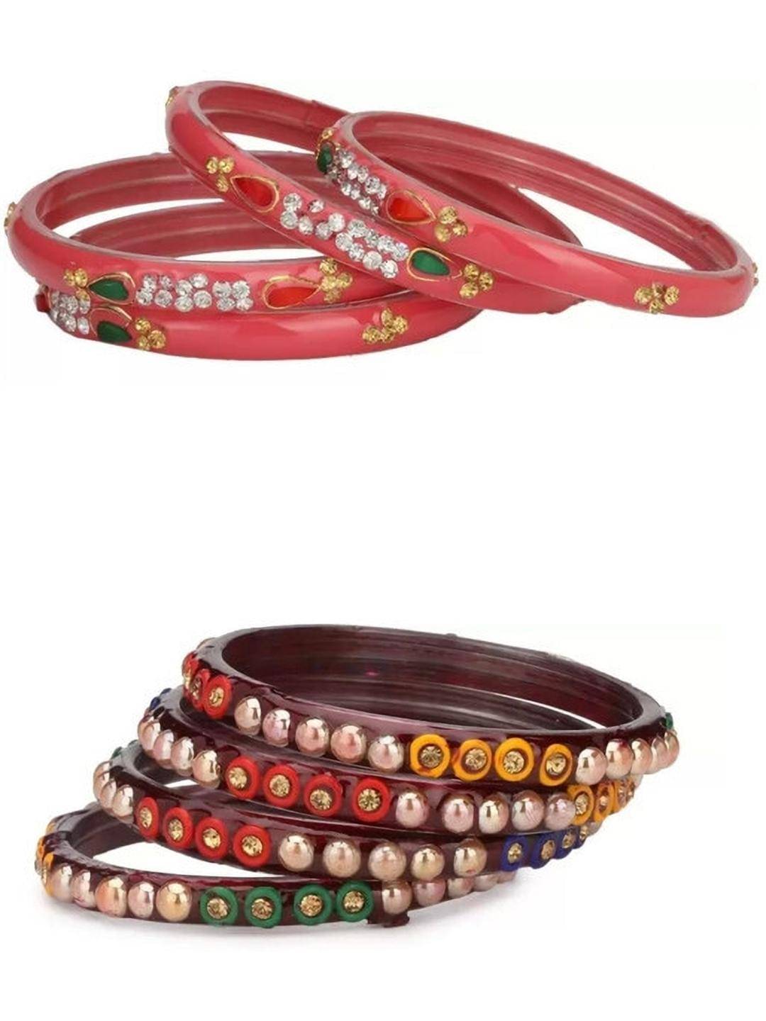 Somil Multicolor Bangle Set ( Pack of 8 ) Somil Multicolor Bangle Set ( Pack of 8 )