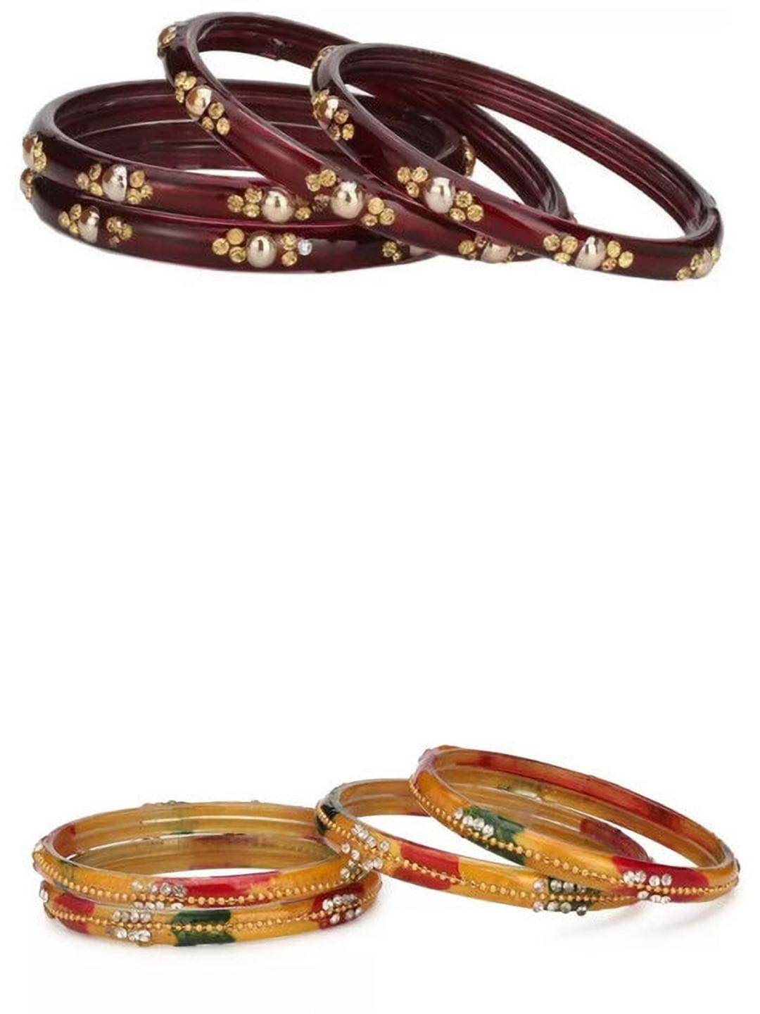     			Somil Multicolor Bangle Set ( Pack of 8 )