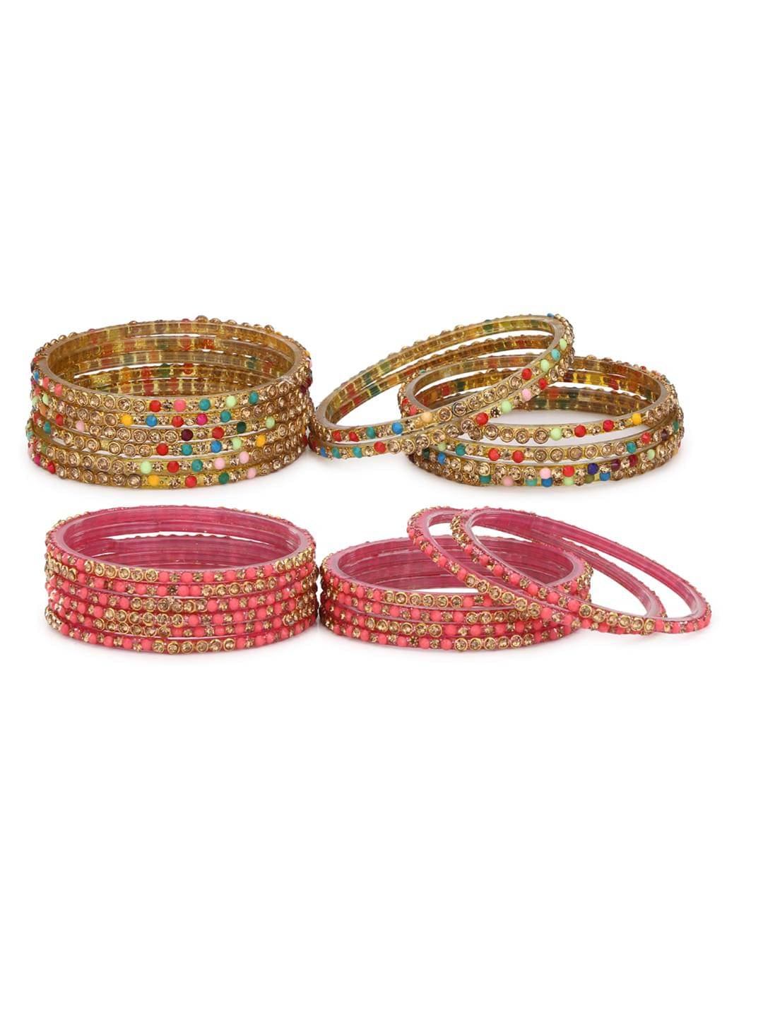 Somil Multicolor Bangle Set ( Pack of 24 ) Somil Multicolor Bangle Set ( Pack of 24 )