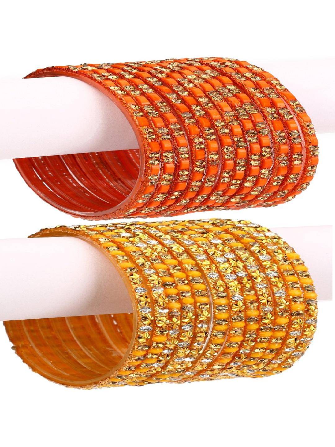     			Somil Multicolor Bangle Set ( Pack of 24 )
