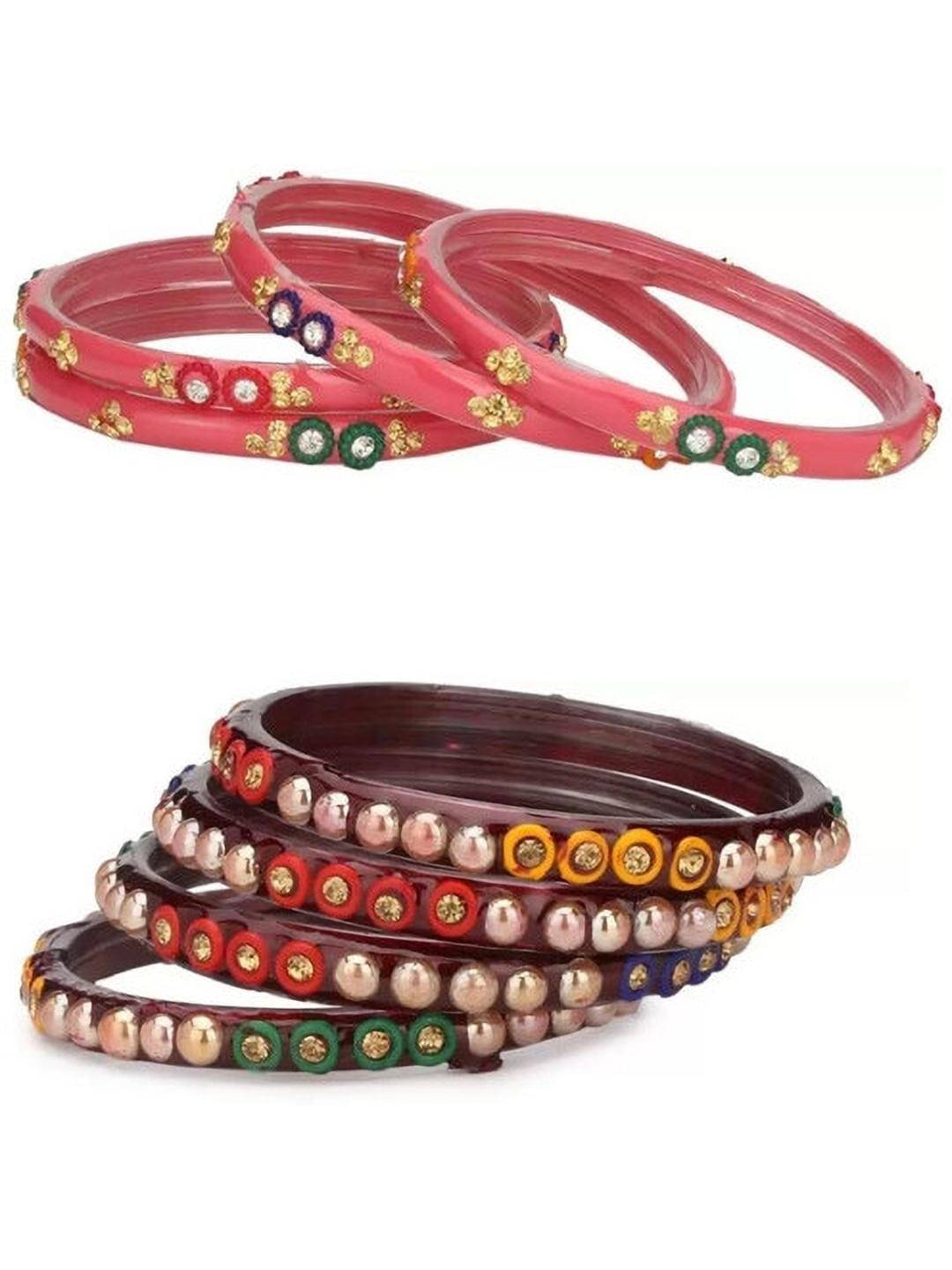 Somil Multicolor Bangle Set ( Pack of 8 ) Somil Multicolor Bangle Set ( Pack of 8 )