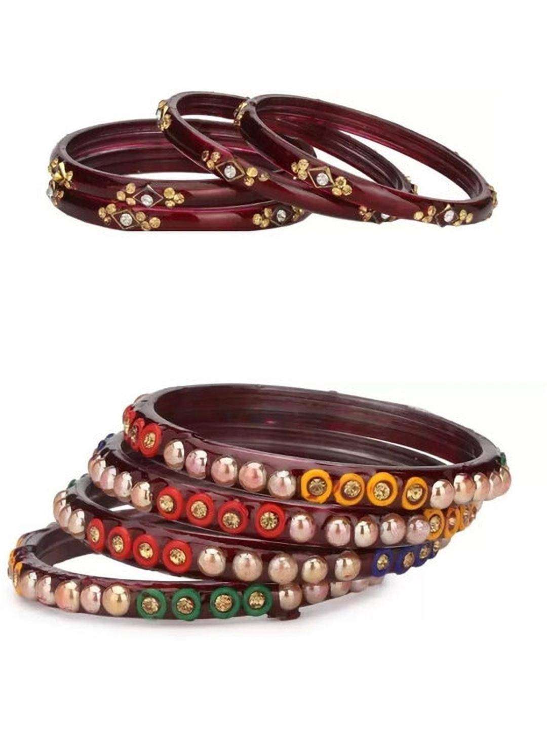    			Somil Multicolor Bangle Set ( Pack of 8 )