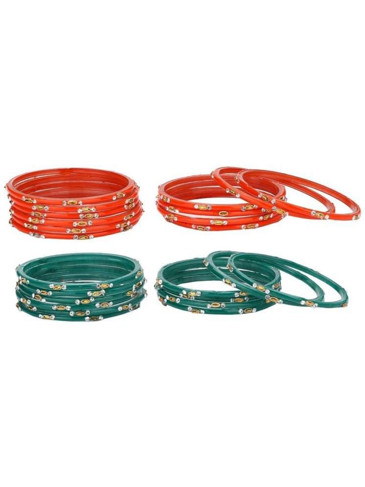Somil Multicolor Bangle Set ( Pack of 24 ) Somil Multicolor Bangle Set ( Pack of 24 )
