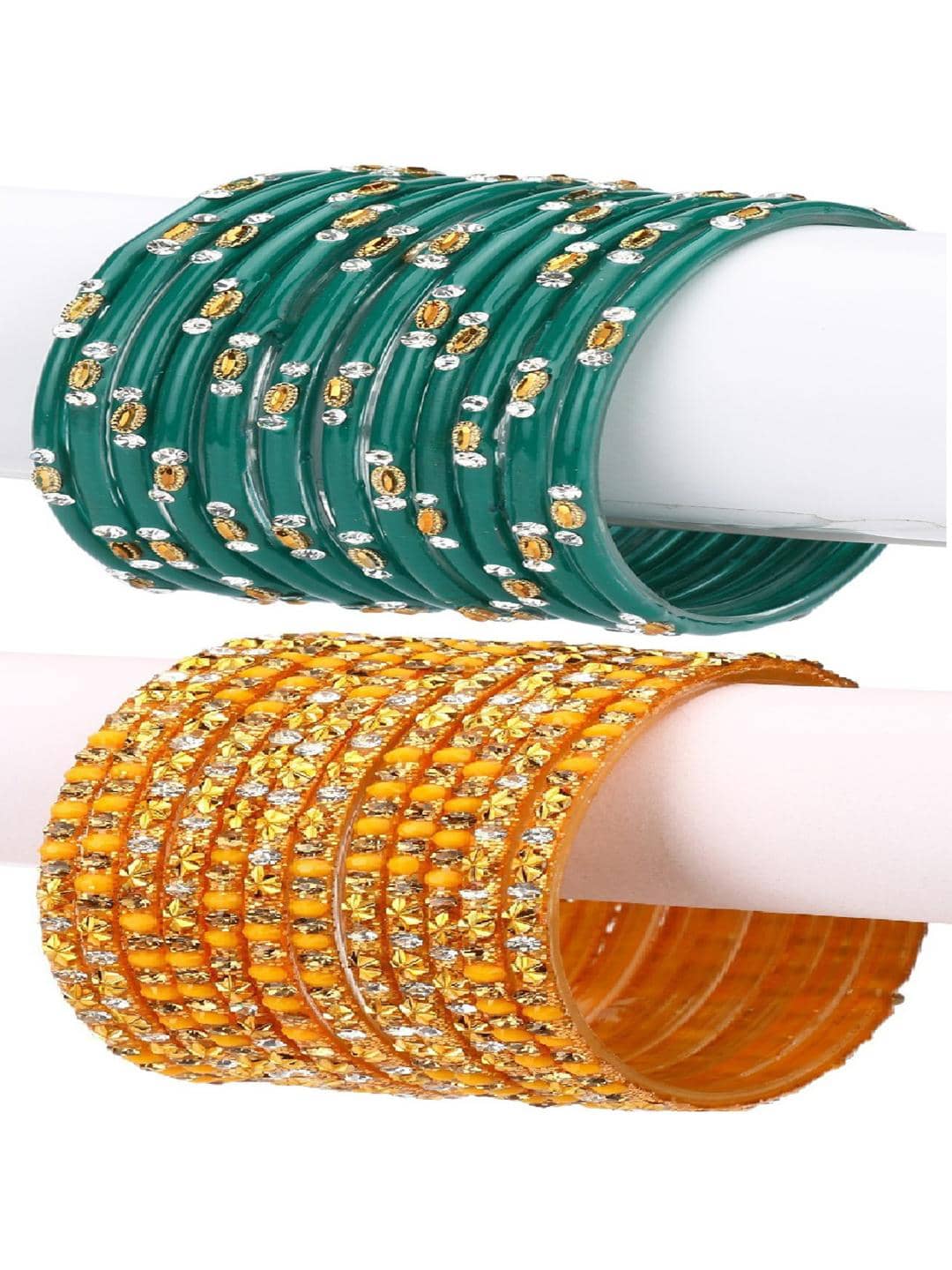 Somil Multicolor Bangle Set ( Pack of 24 ) - Bangles & Bracelets | Buy online on ZillyBuy