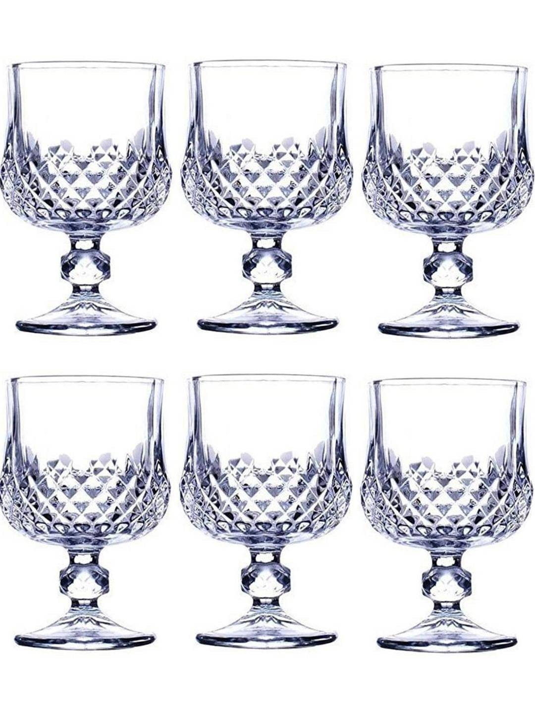     			Somil Party Glass/Beer Mug Glass Plain Water Glass 150 ml ( Pack of 6 ) Transparent