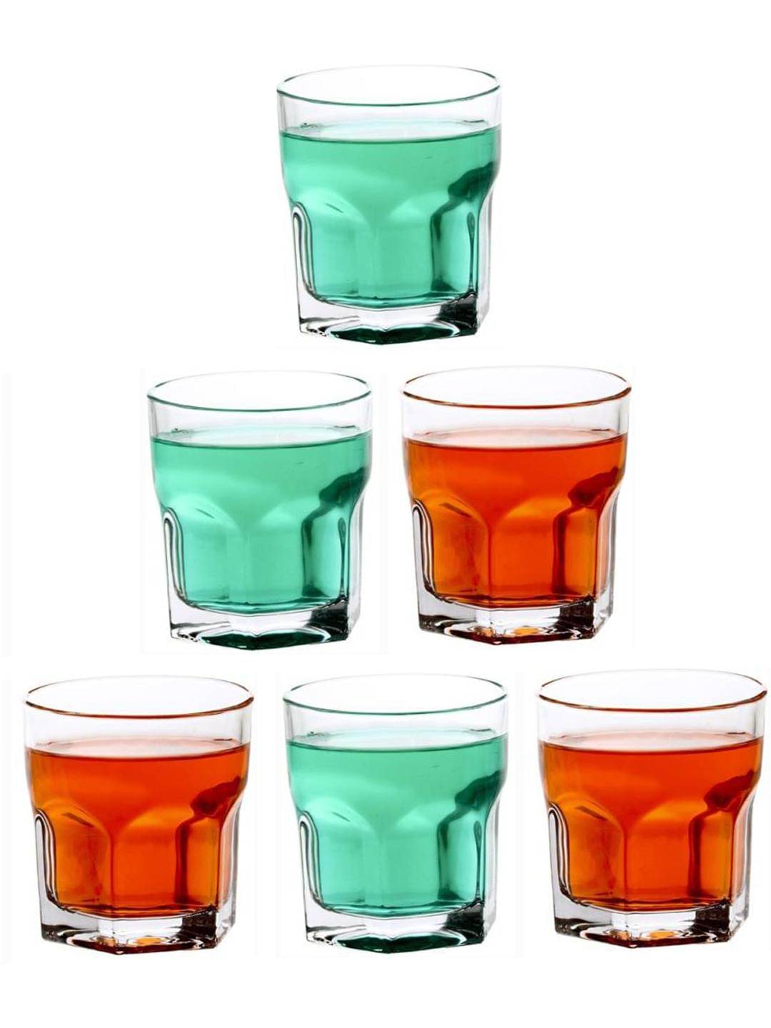     			Somil Party Glass/Beer Mug Glass Plain Water Glass 350 ml ( Pack of 6 ) Transparent